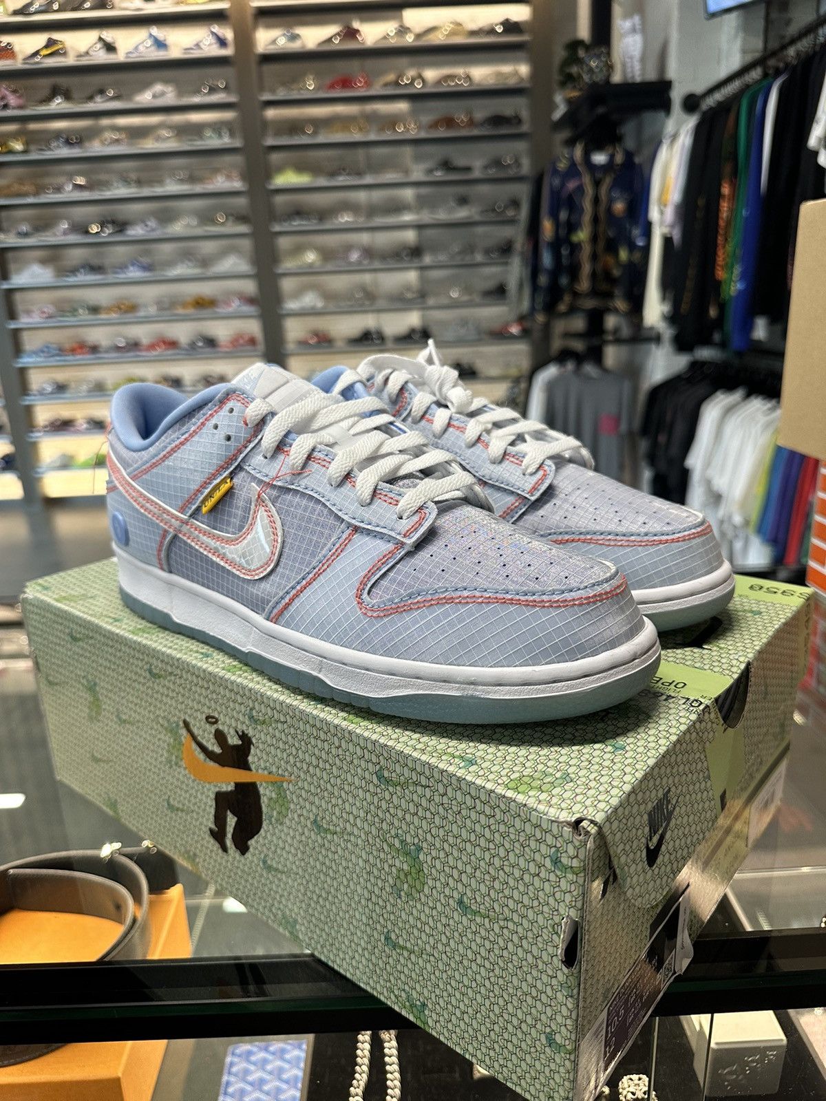 Nike × Union LA Nike Dunk Low Union Passport Pack Argon Size US 10.5 / EU 43-44 - 1 Thumbnail