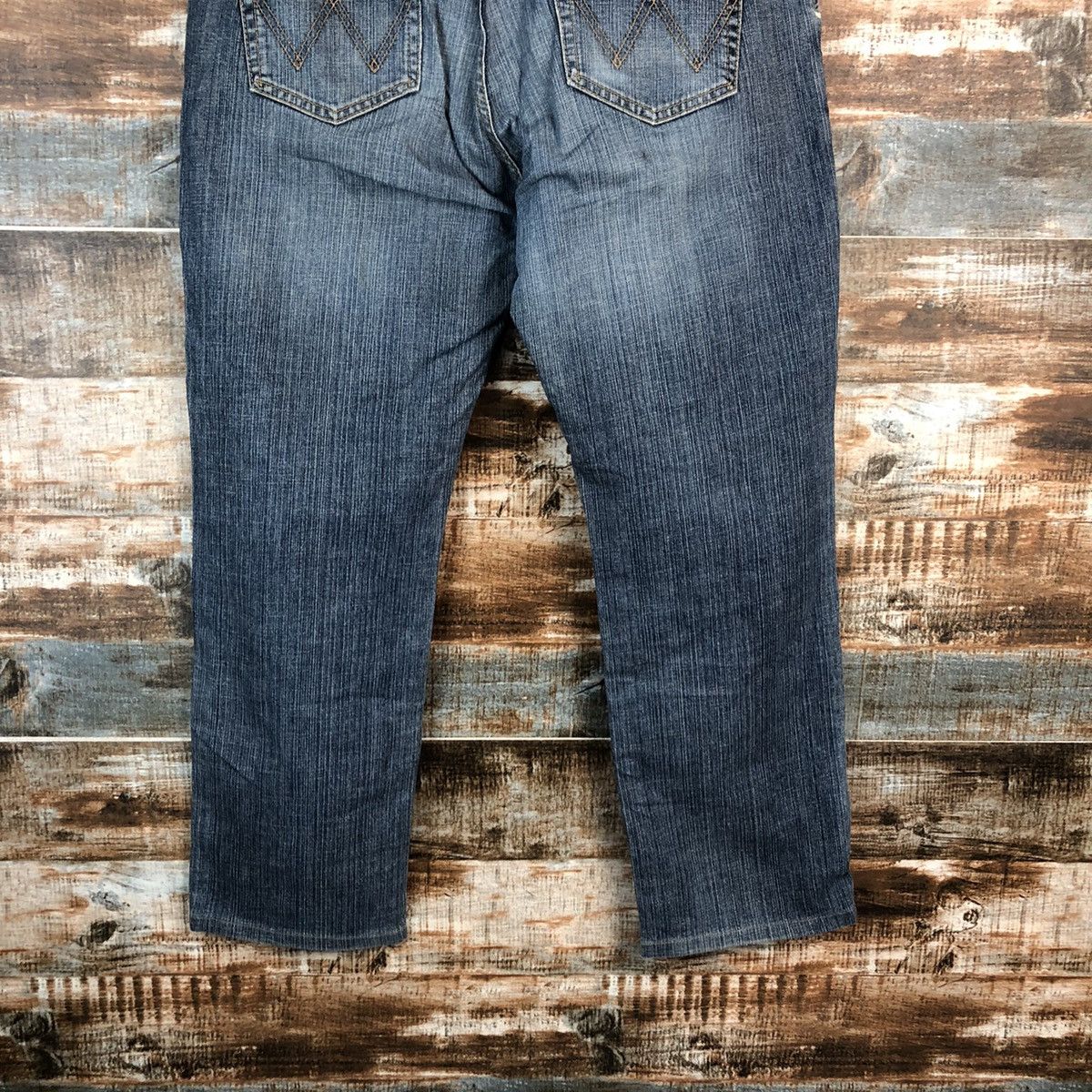 Wrangler Wrangler Blue vintage ripped Distressed Denim Pants #A2381 Size US 36 / EU 52 - 16 Thumbnail
