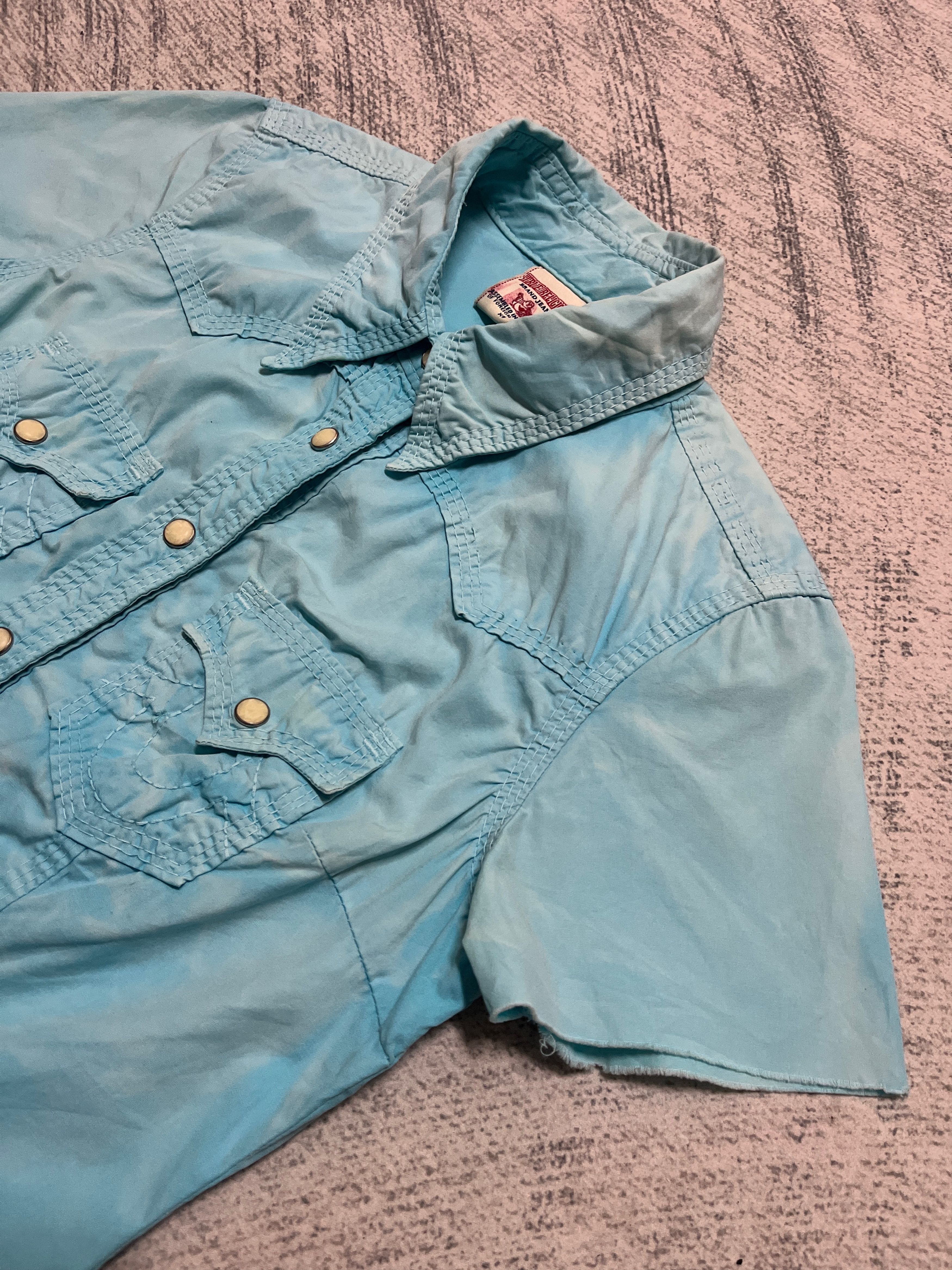 True Religion True Religion Pearl Snap Button Up Western Shirt Size XS / US 0-2 / IT 36-38 - 5 Thumbnail