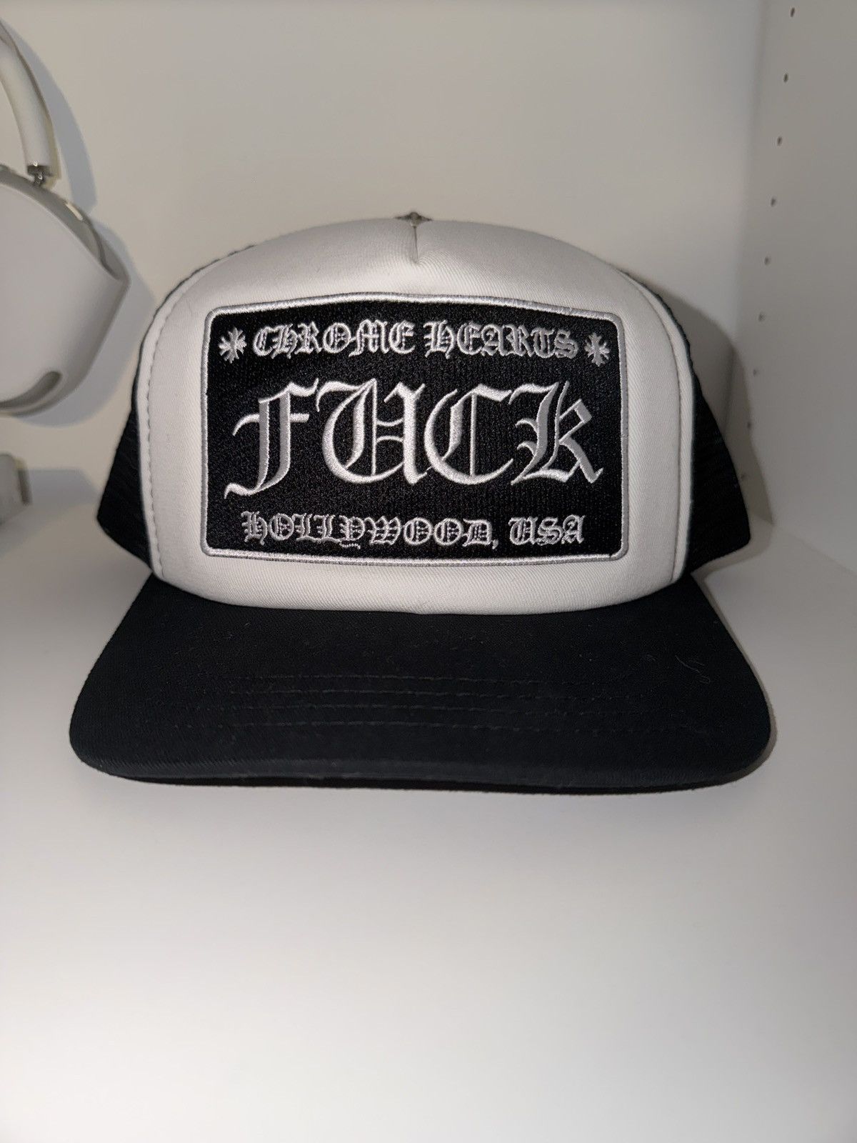 Chrome Hearts Chrome Hearts FUCK Trucker Hat Size ONE SIZE - 2 Thumbnail
