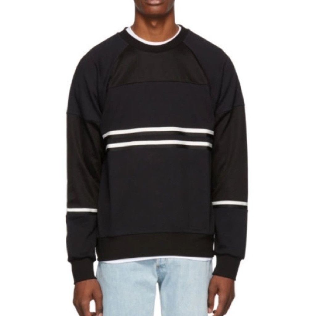 Paul Smith PS by Paul Smith Black Striped Panelled Sweatshirt Size S Size US S / EU 44-46 / 1 - 1 Thumbnail