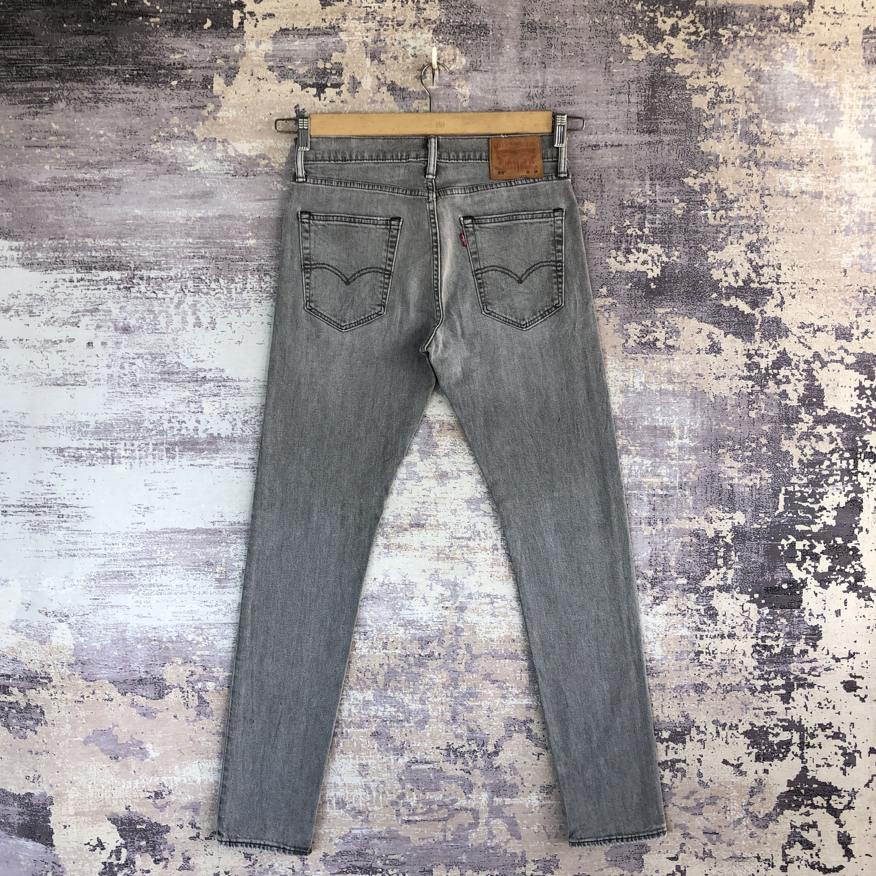Levi's Y2K Black Levis 512 Slim Tapered Jeans Levi's Ash Gray Denim Size US 30 / EU 46 - 2 Thumbnail