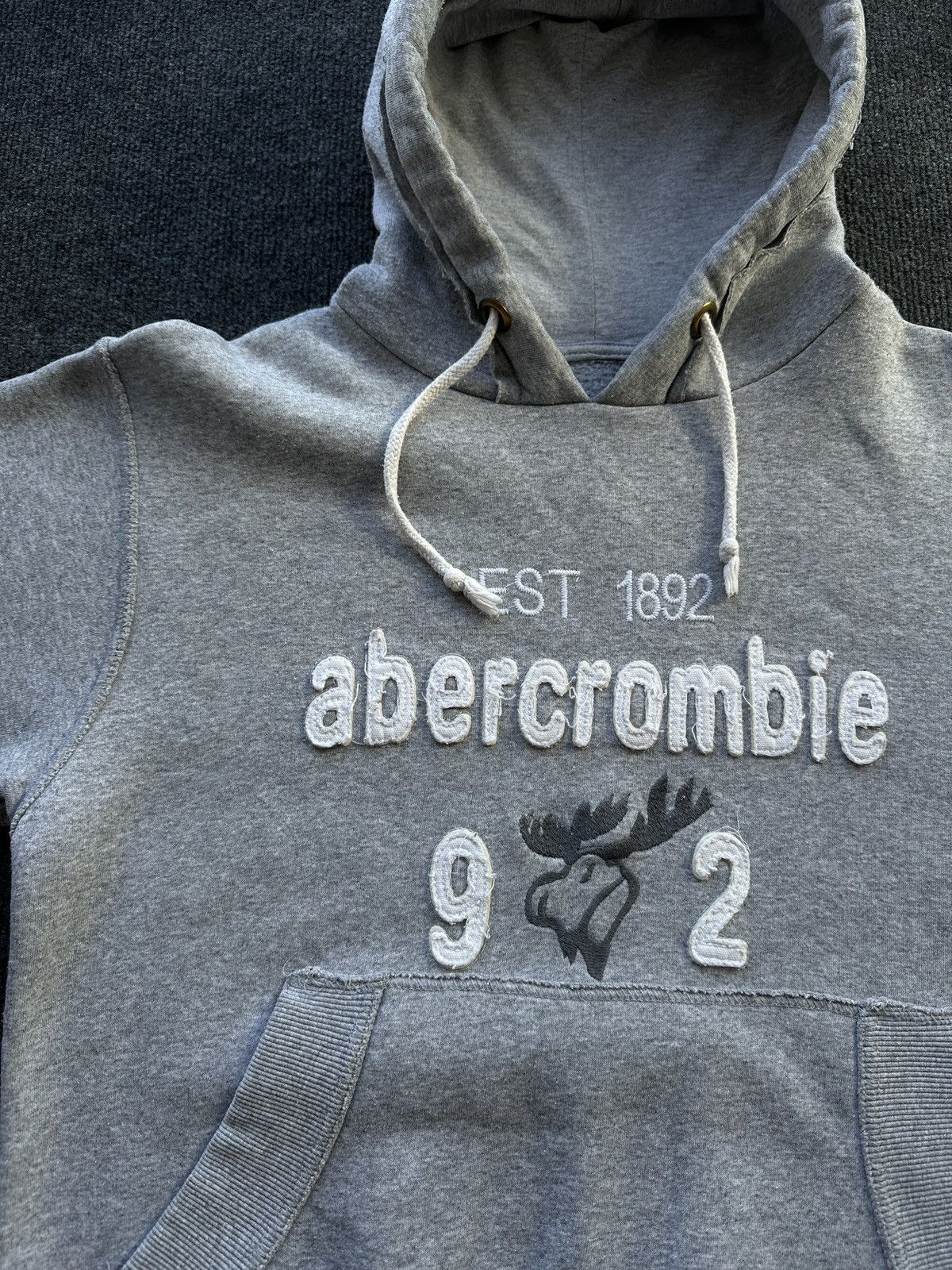 Abercrombie & Fitch 🚨 ABERCROMBIE & FITCH BIG LOGO HOODIE MEN Y2K RARE Size US S / EU 44-46 / 1 - 5 Thumbnail