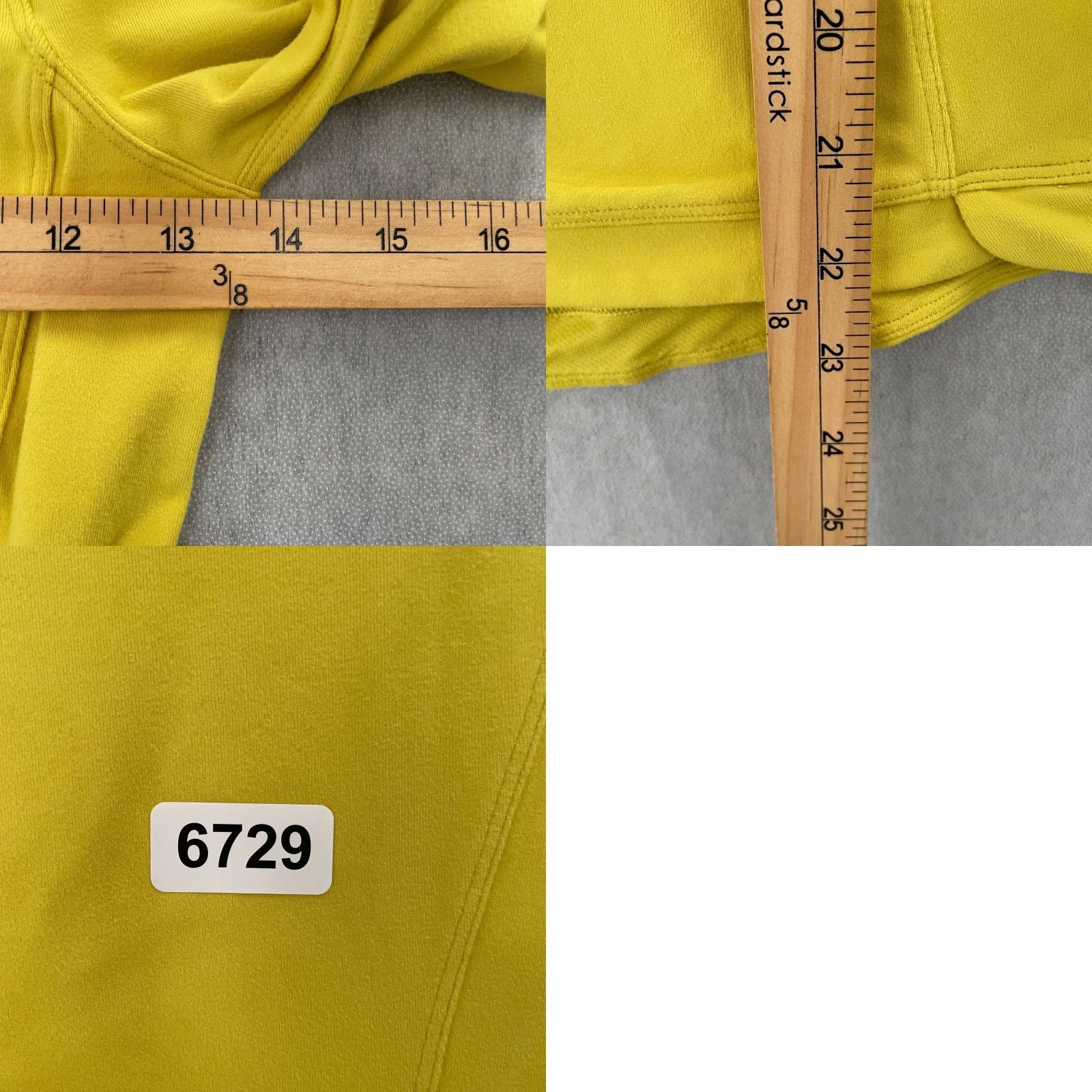 Lululemon VINTAGE Lululemon Sweater Activewear Women’s 2 Yellow Crew Neck Pullover Zip Pocket Long Sleeve Breathable Athletic Size XS / US 0-2 / IT 36-38 - 8 Thumbnail