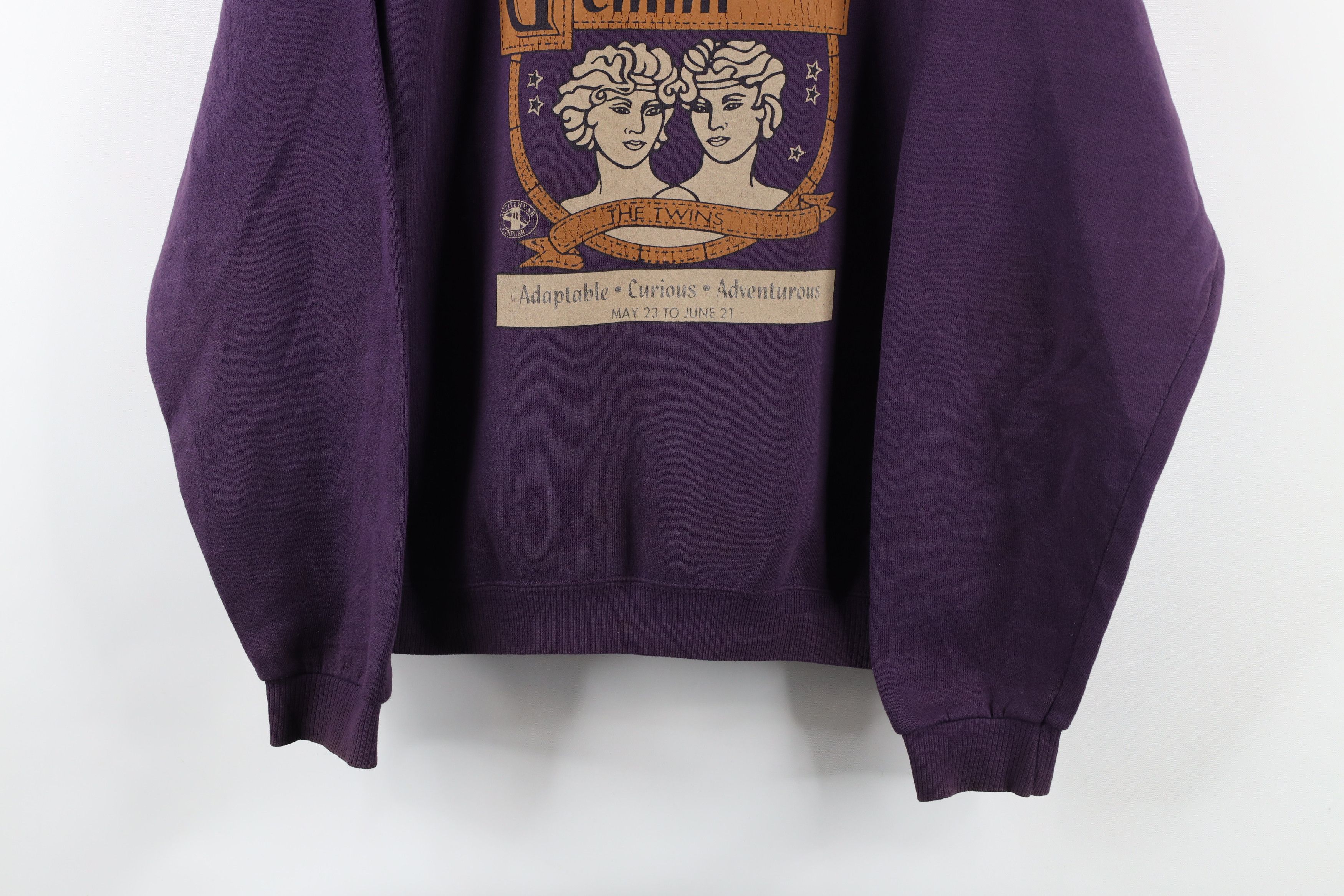 Vintage Vintage 90s Streetwear Gemini Astrology Sign Sweatshirt USA Size M / US 6-8 / IT 42-44 - 3 Thumbnail