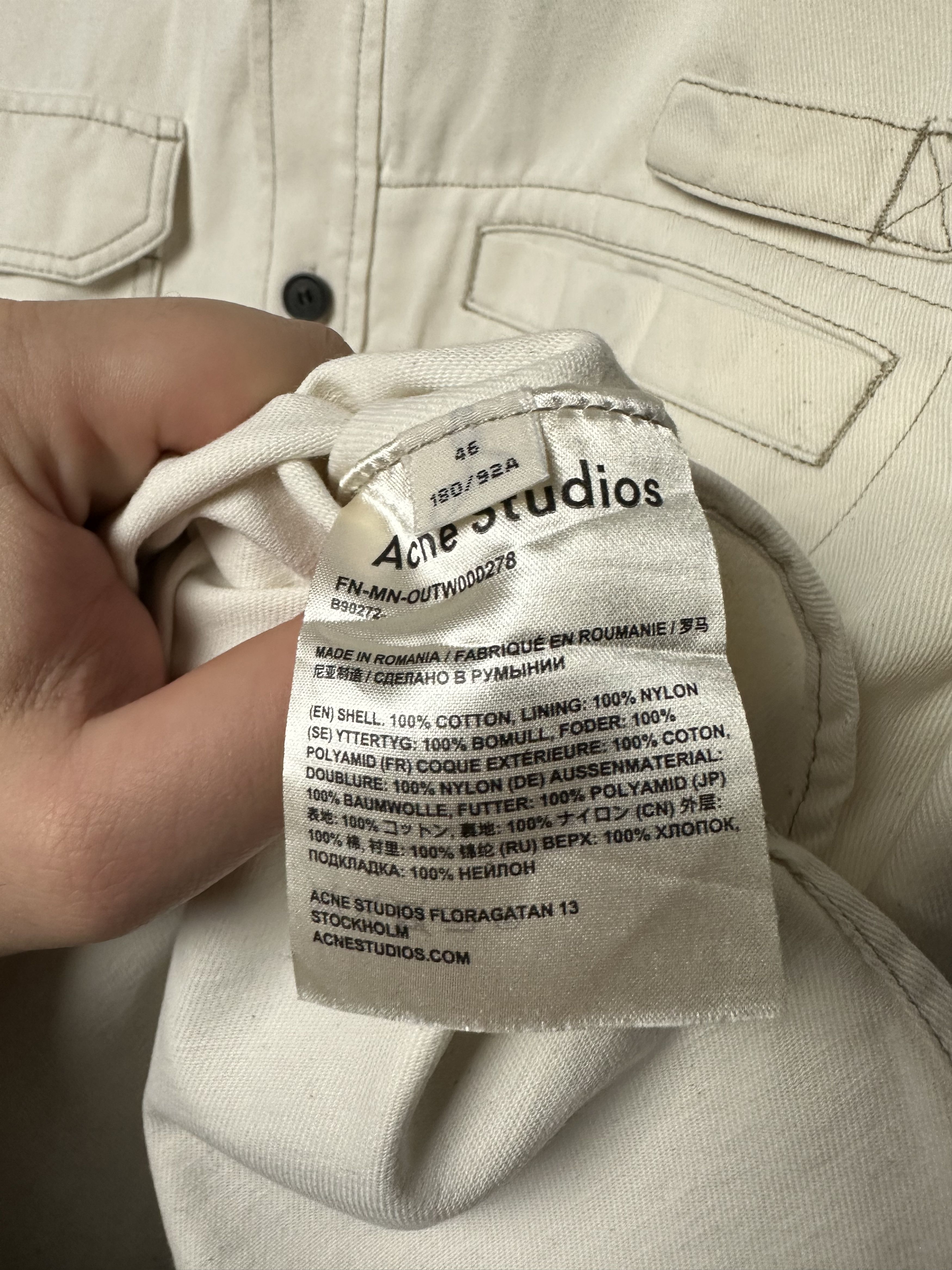 Acne Studios multipocket denim overshirt Size US S / EU 44-46 / 1 - 6 Thumbnail