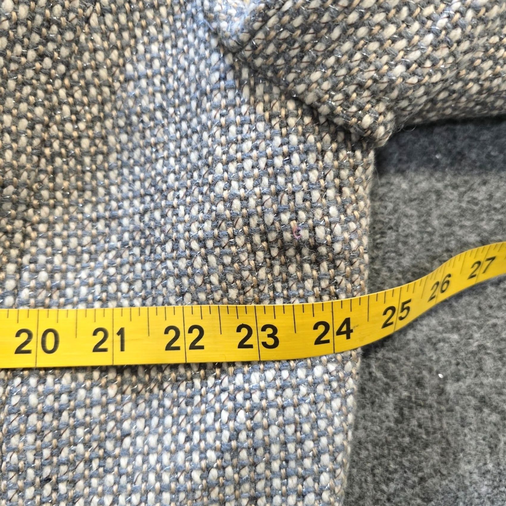 Talbots Talbots Coat Womens Size 20W Gray Beige Wool Blend Tweed Full Zip Lined Capsule Size 3XL / US 20-22 - 5 Thumbnail