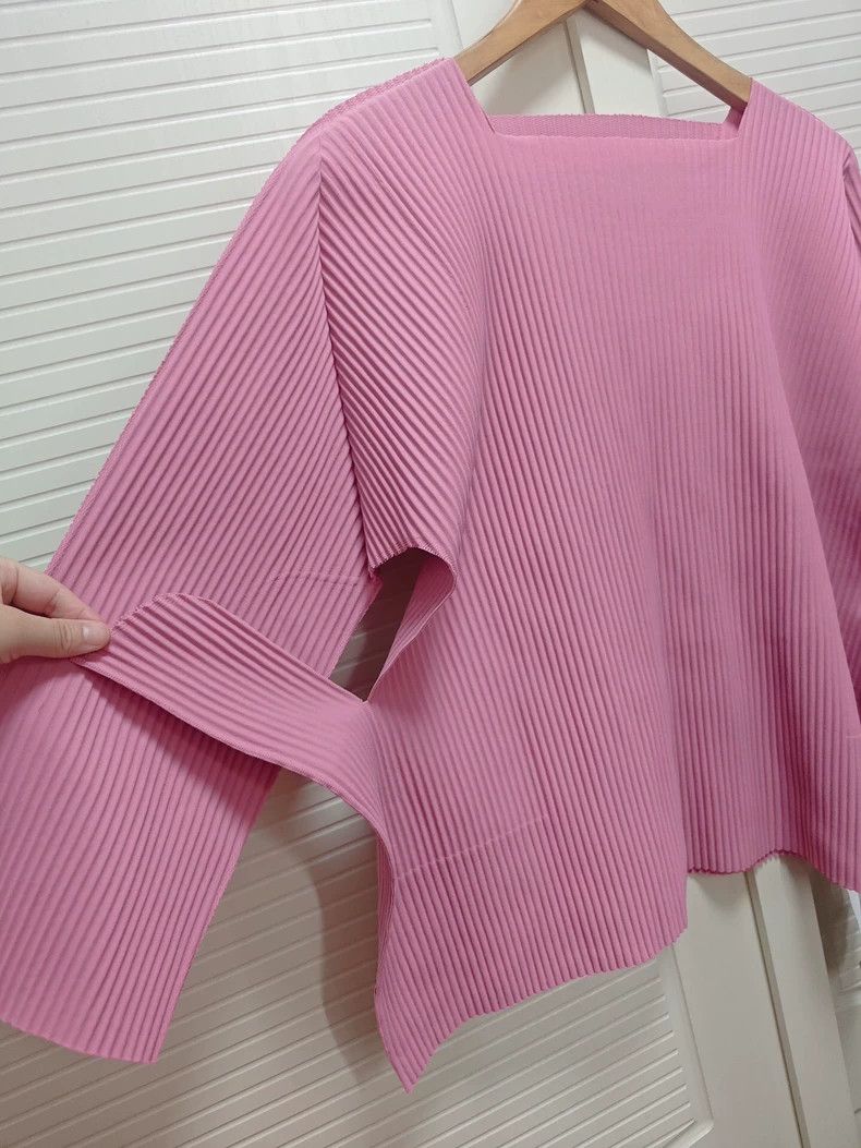 Other Issey Miyake/三宅一生 Pink square-neck top Size M / US 6-8 / IT 42-44 - 5 Thumbnail