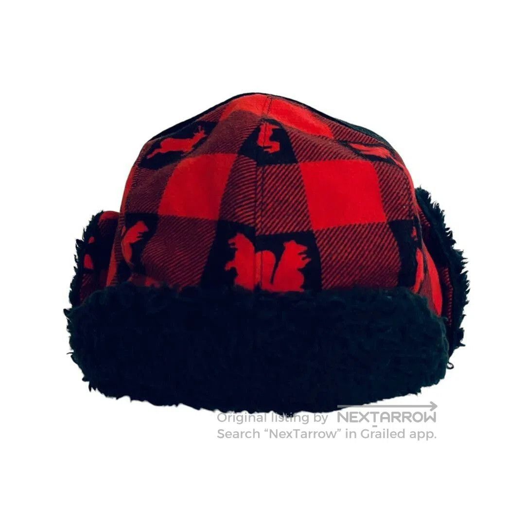 Tenderloin classic red checkered pilot hat. Size ONE SIZE - 5 Thumbnail