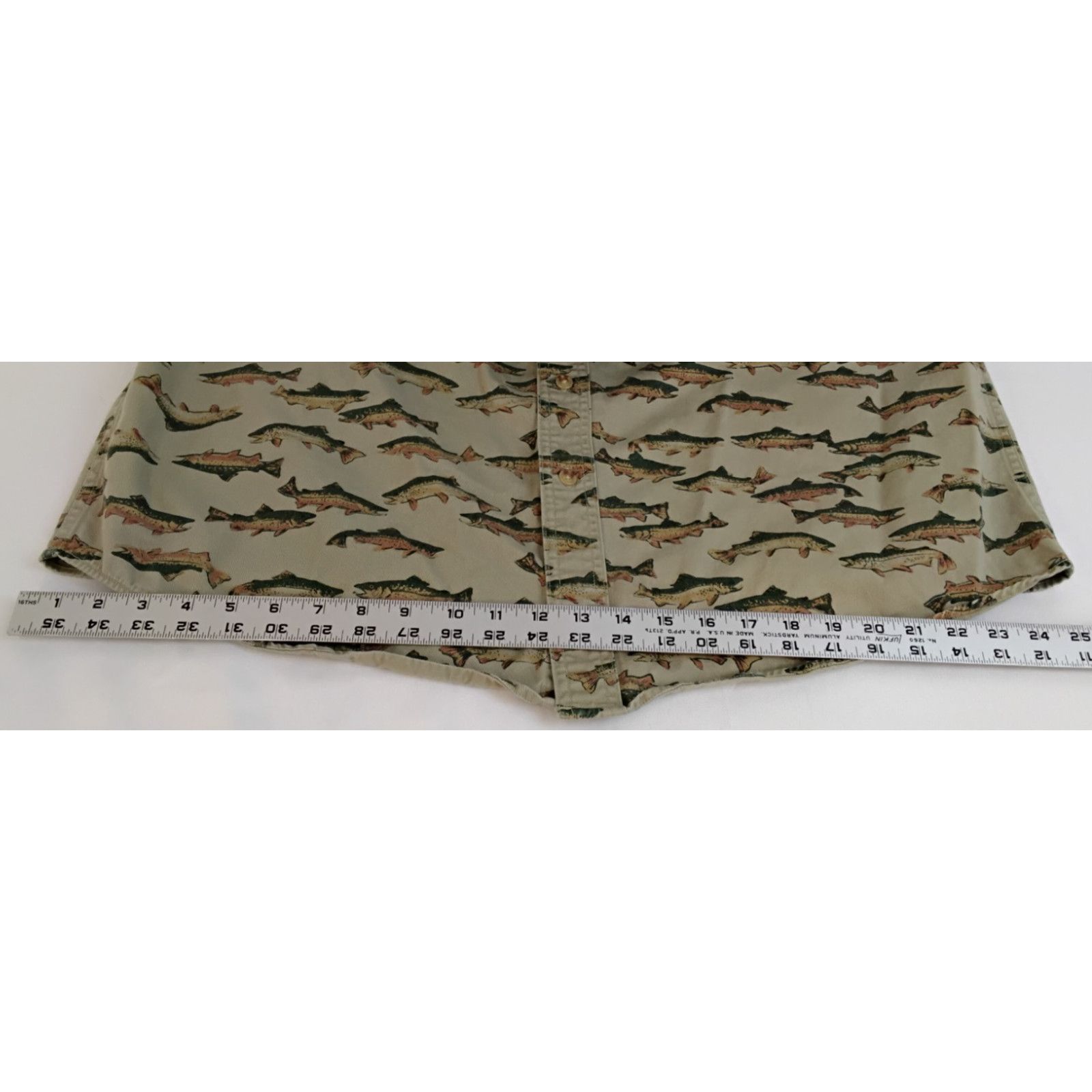 Orvis Orvis Short Sleeve Button Down Shirt Men's L Trout Print Size US L / EU 52-54 / 3 - 16 Thumbnail