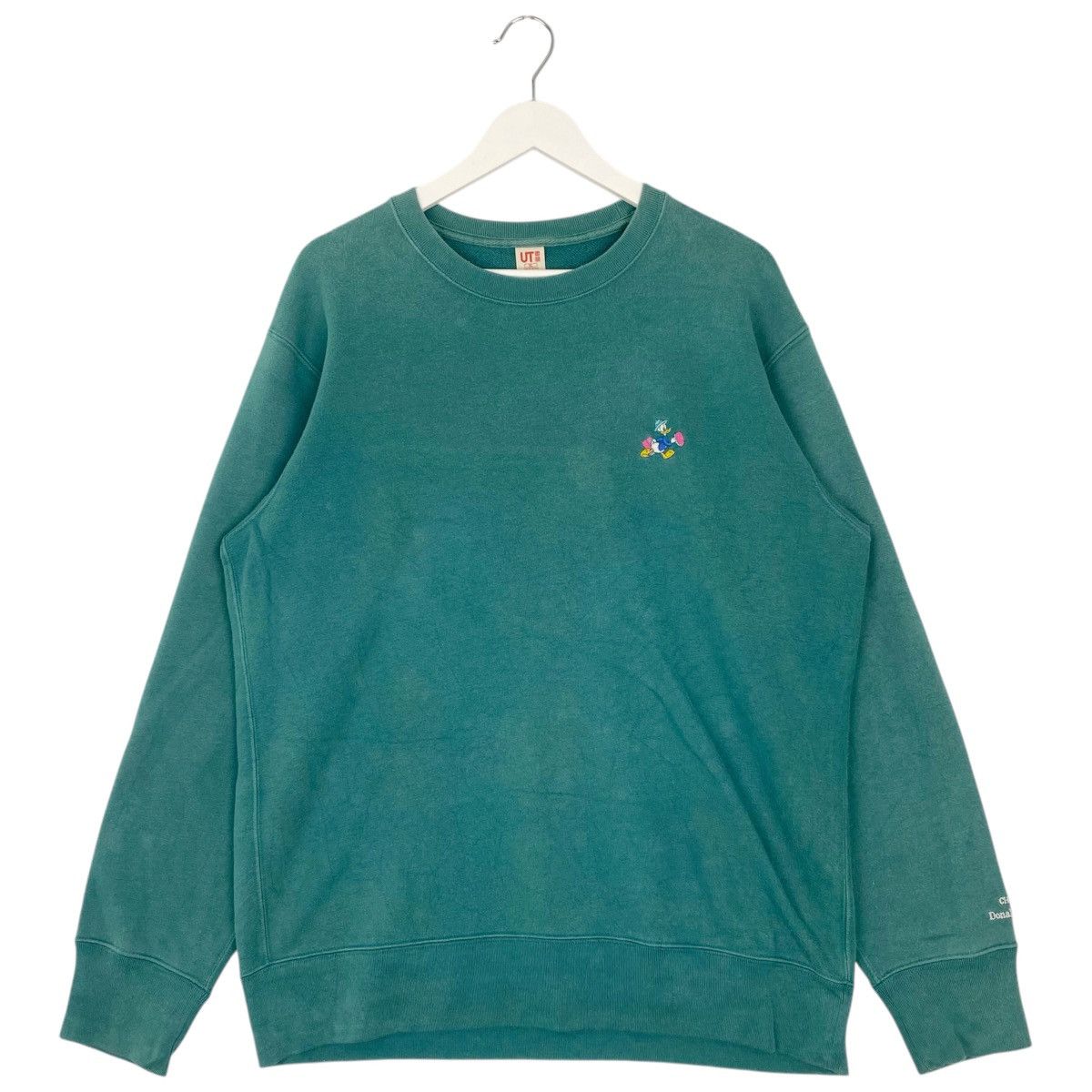 Vintage Vintage Uniqlo Donald Embroidered Crewneck Sweatshirt Green Size XL / US 12-14 / IT 48-50 - 1 Thumbnail