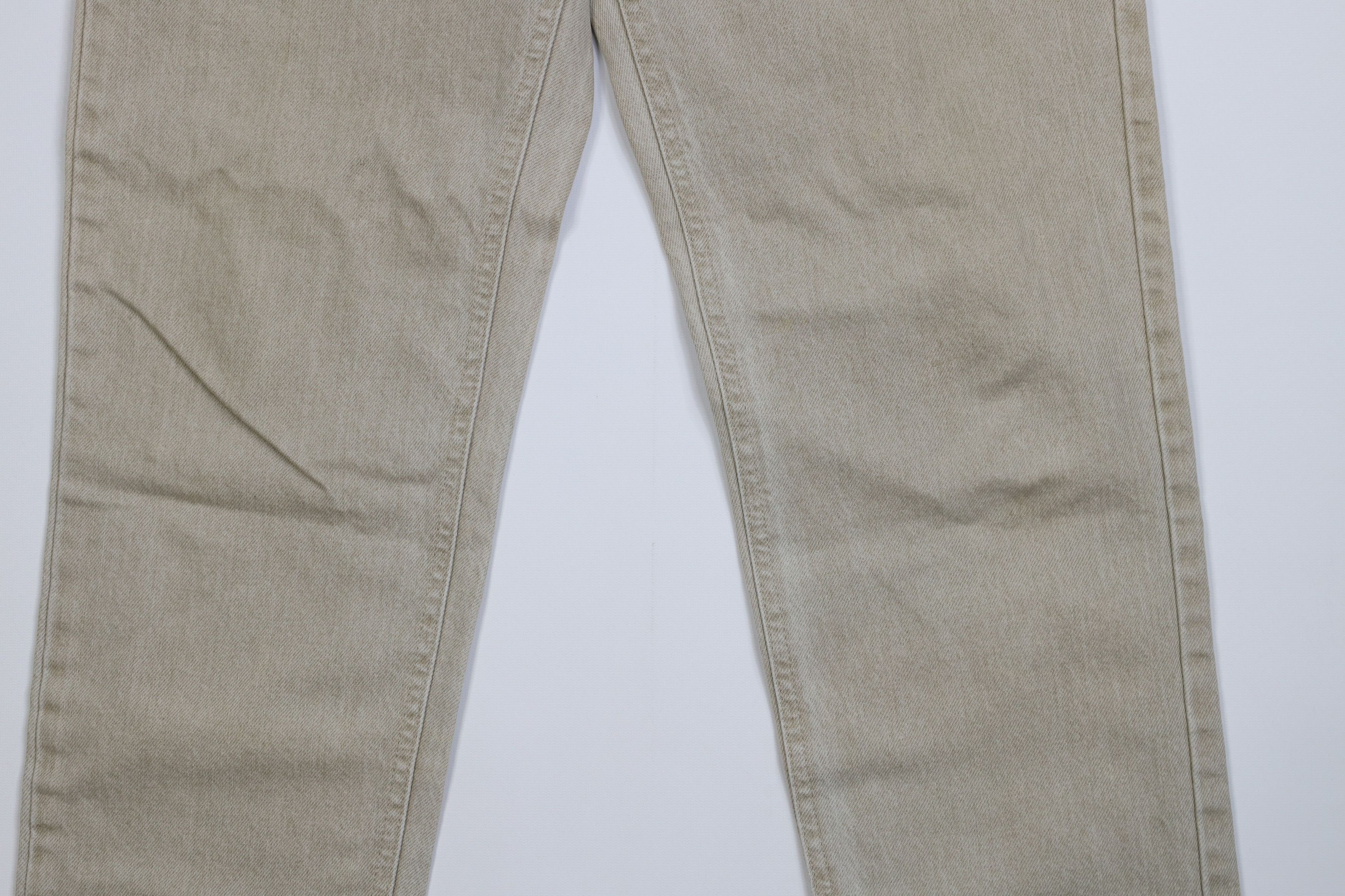 L.L. Bean Vintage 90s LL Bean Tapered Leg Denim Jeans Beige USA Size US 32 / EU 48 - 3 Thumbnail