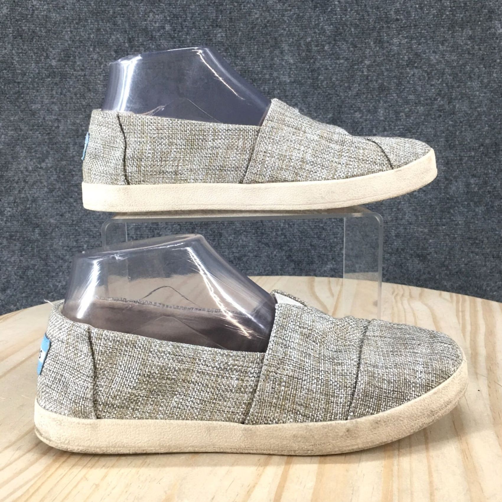Toms TOMS Womens 7 Alpargata Loafer Flat Gray Comfort Slip On Casual Shoes Size M / US 6-8 / IT 42-44 - 2 Thumbnail