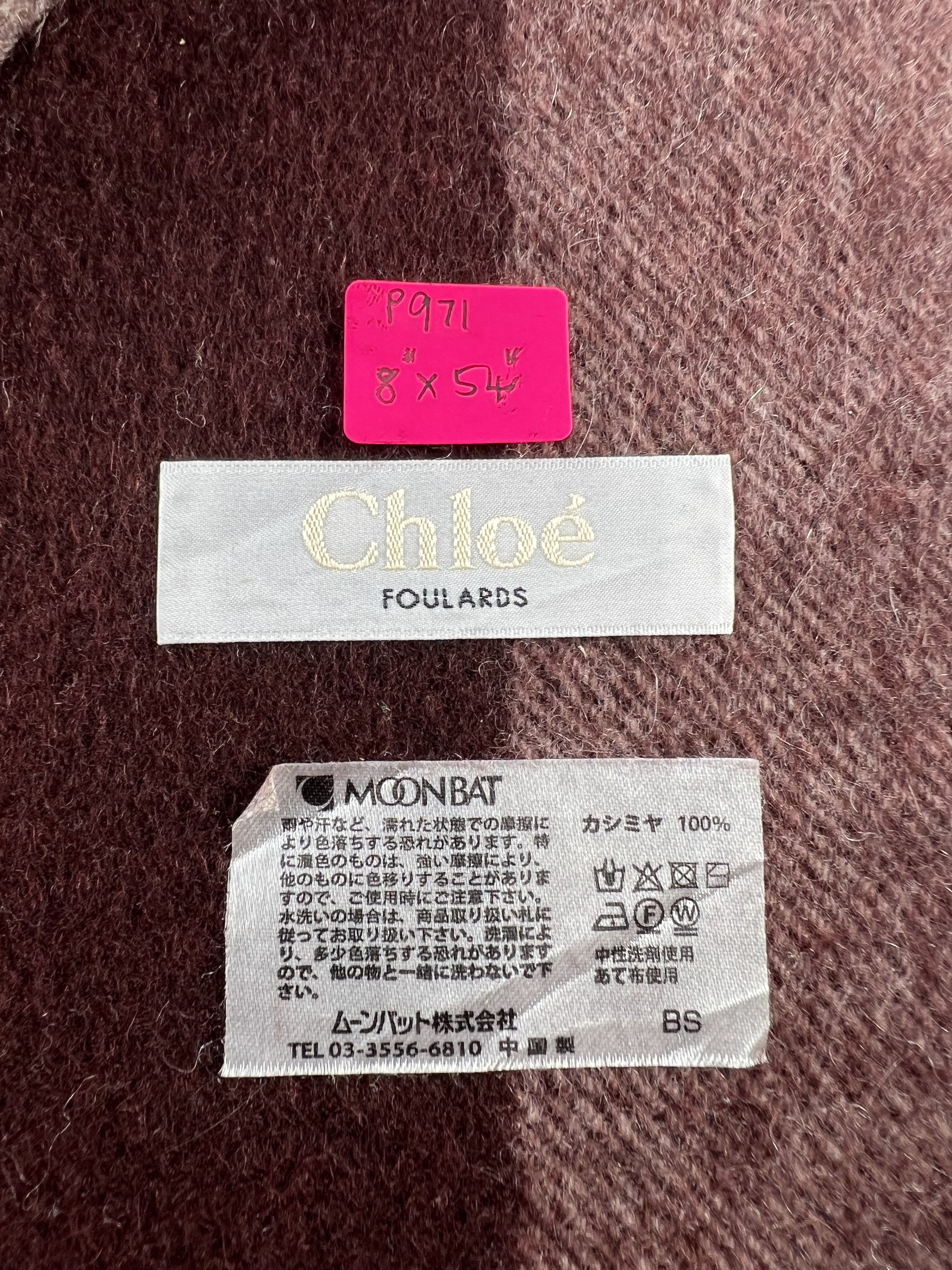 Chloe Chloe Cashmere Scarf / Muffler / Neckwear P971 Size ONE SIZE - 5 Thumbnail