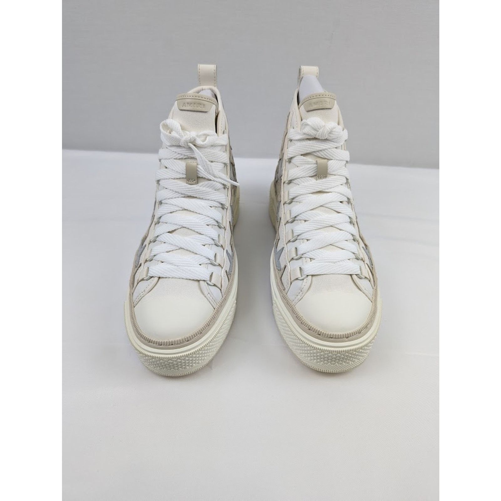 Amiri o1rshd1 Stars Court High-Top Sneakers in Grey / White 46 Size US 13 / EU 46 - 16 Thumbnail