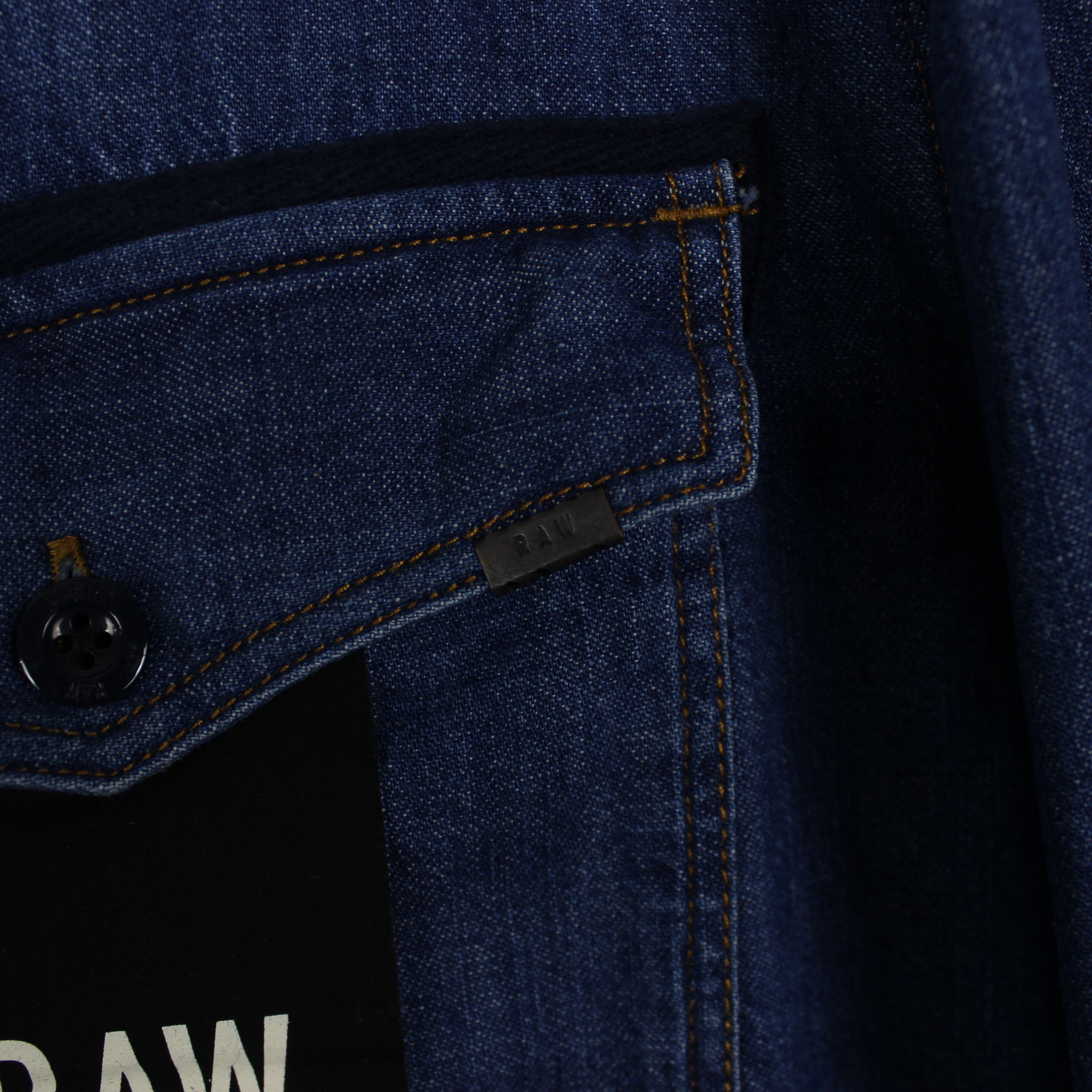 G-Star G-Star Raw Overhemd Aged Denim - XL heavy shirt Size US XL / EU 56 / 4 - 4 Thumbnail