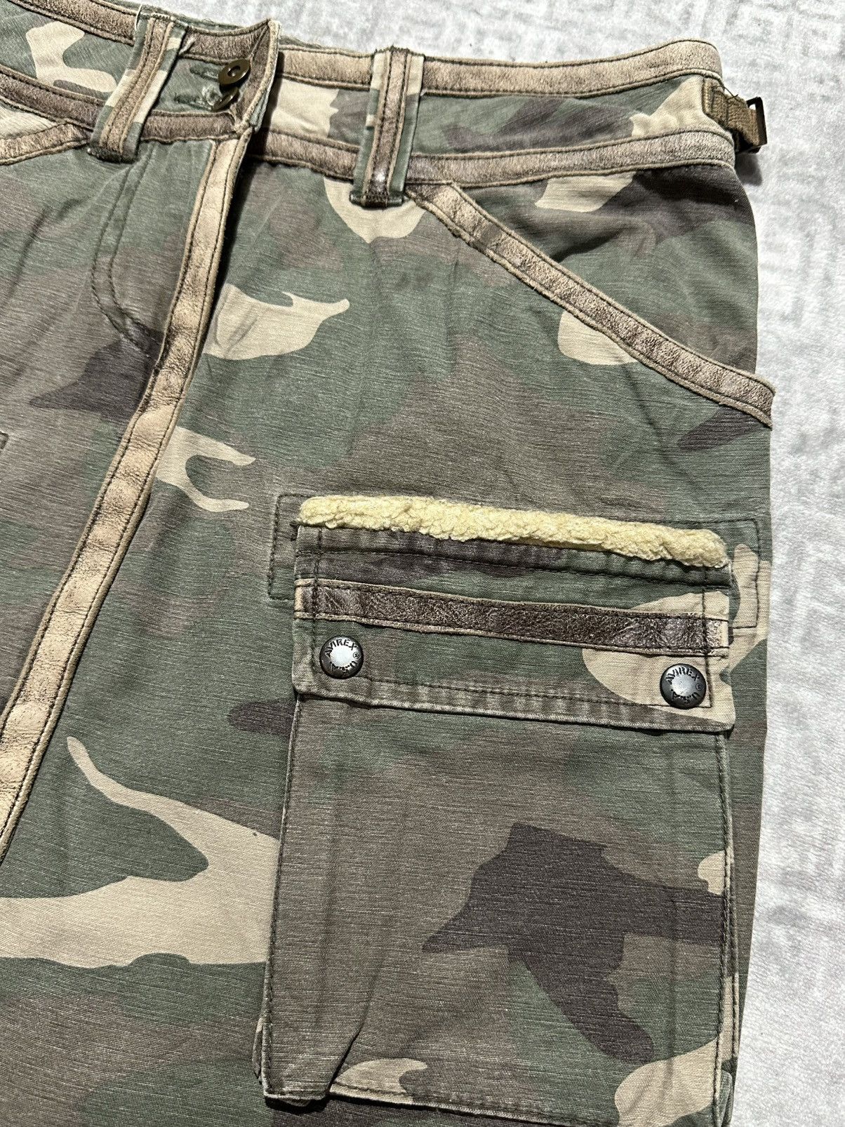 Avirex 🔥sale🔥Avirex Authentic Camo Cargo Skirt Size 30" / US 8 / IT 44 - 6 Thumbnail
