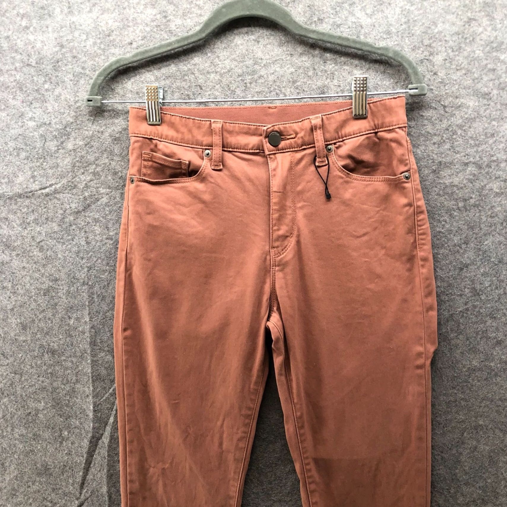 Uniqlo Uniqlo Ezy Skinny Fit Color Jeans Womens S Tan Brown Stretch 27 Inseam Chino Denim 5-Pocket Design Mid Rise Regular Size Size 28" / US 6 / IT 42 - 3 Thumbnail