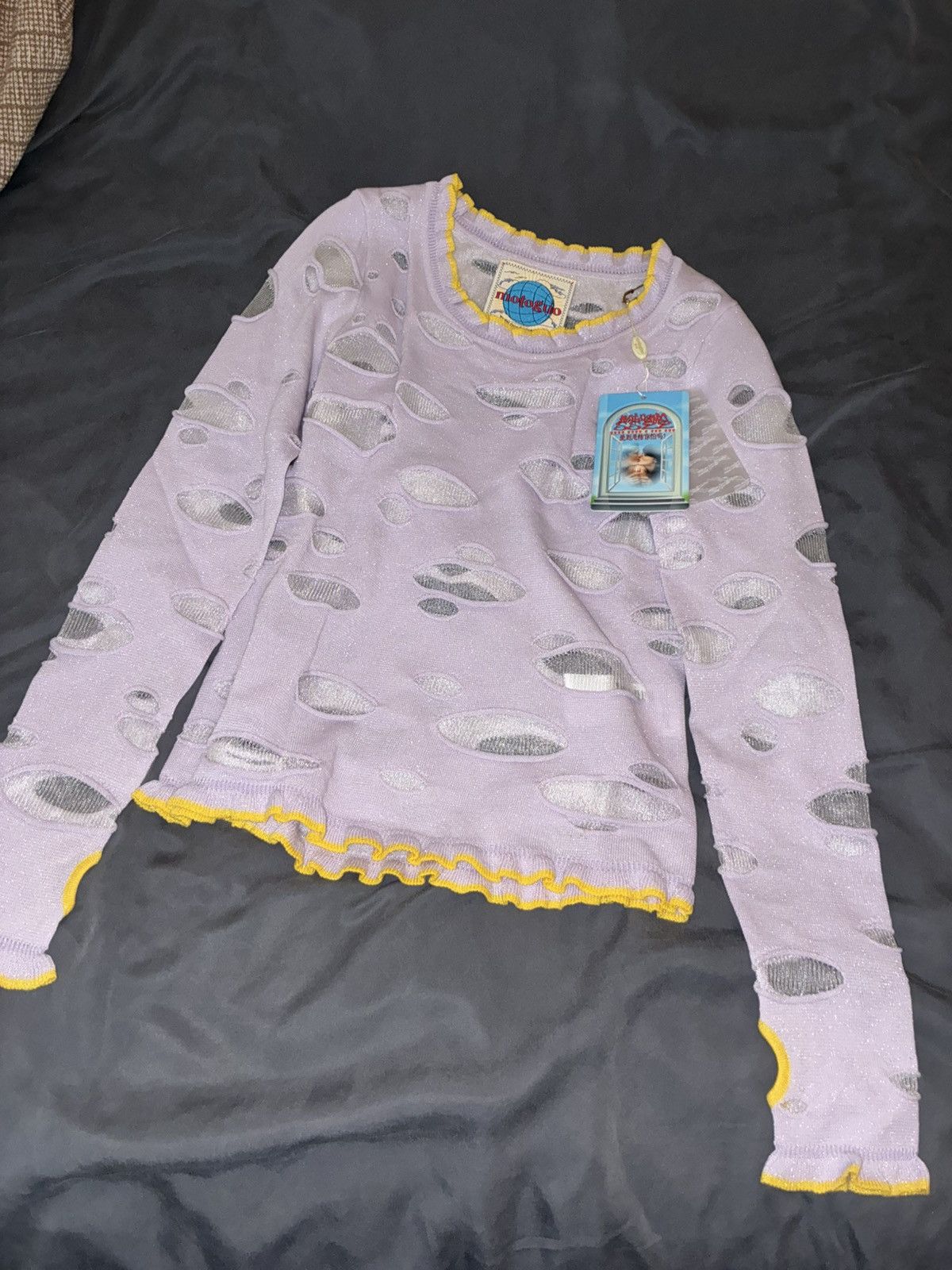 Other Motoguo - “Net Crape” Lavender Shirt Size S / US 4 / IT 40 - 1 Thumbnail