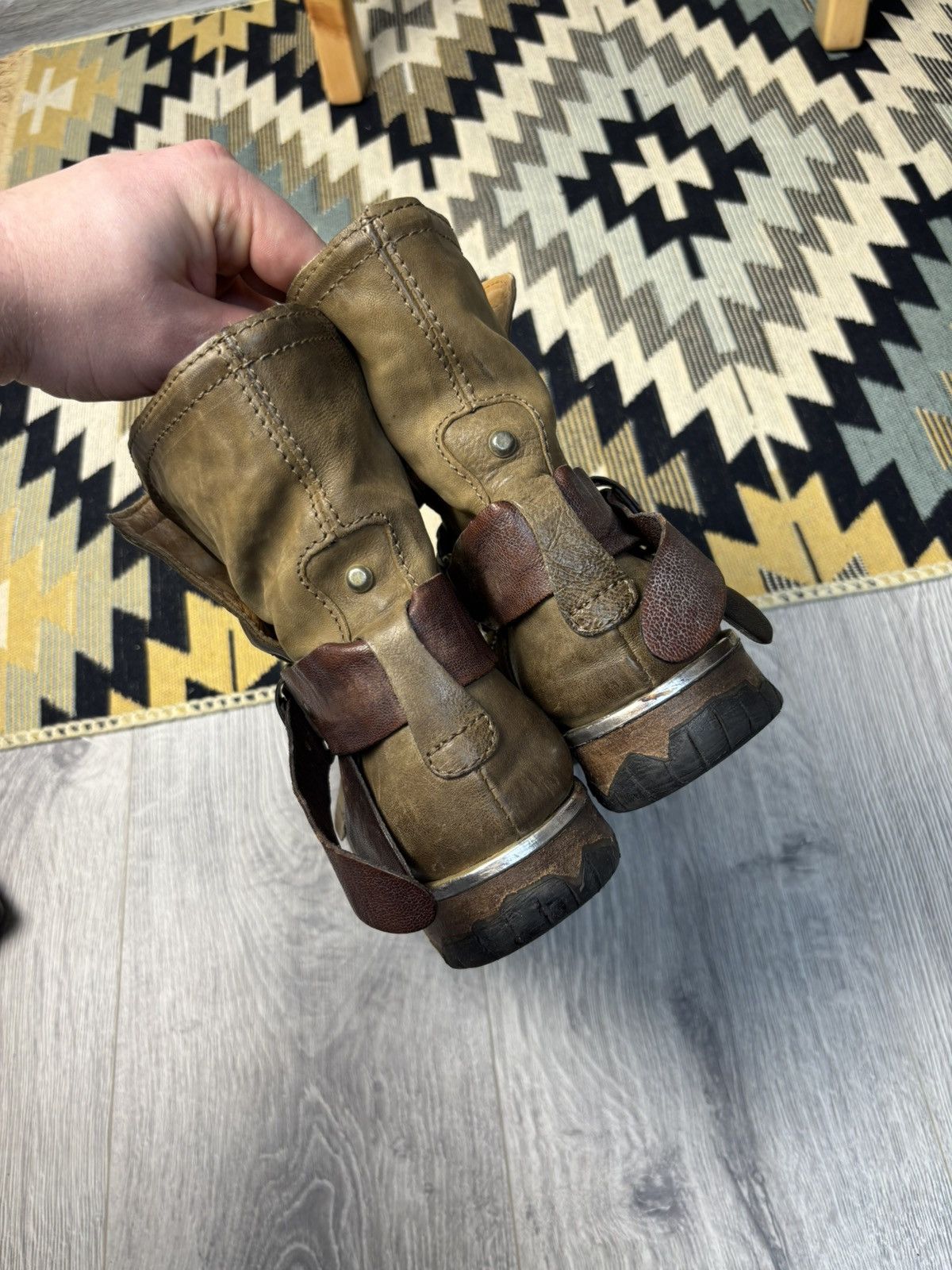 A.S.98 A.S.98 leather biker boots Y2K avant-garde Size US 7 / EU 40 - 11 Thumbnail