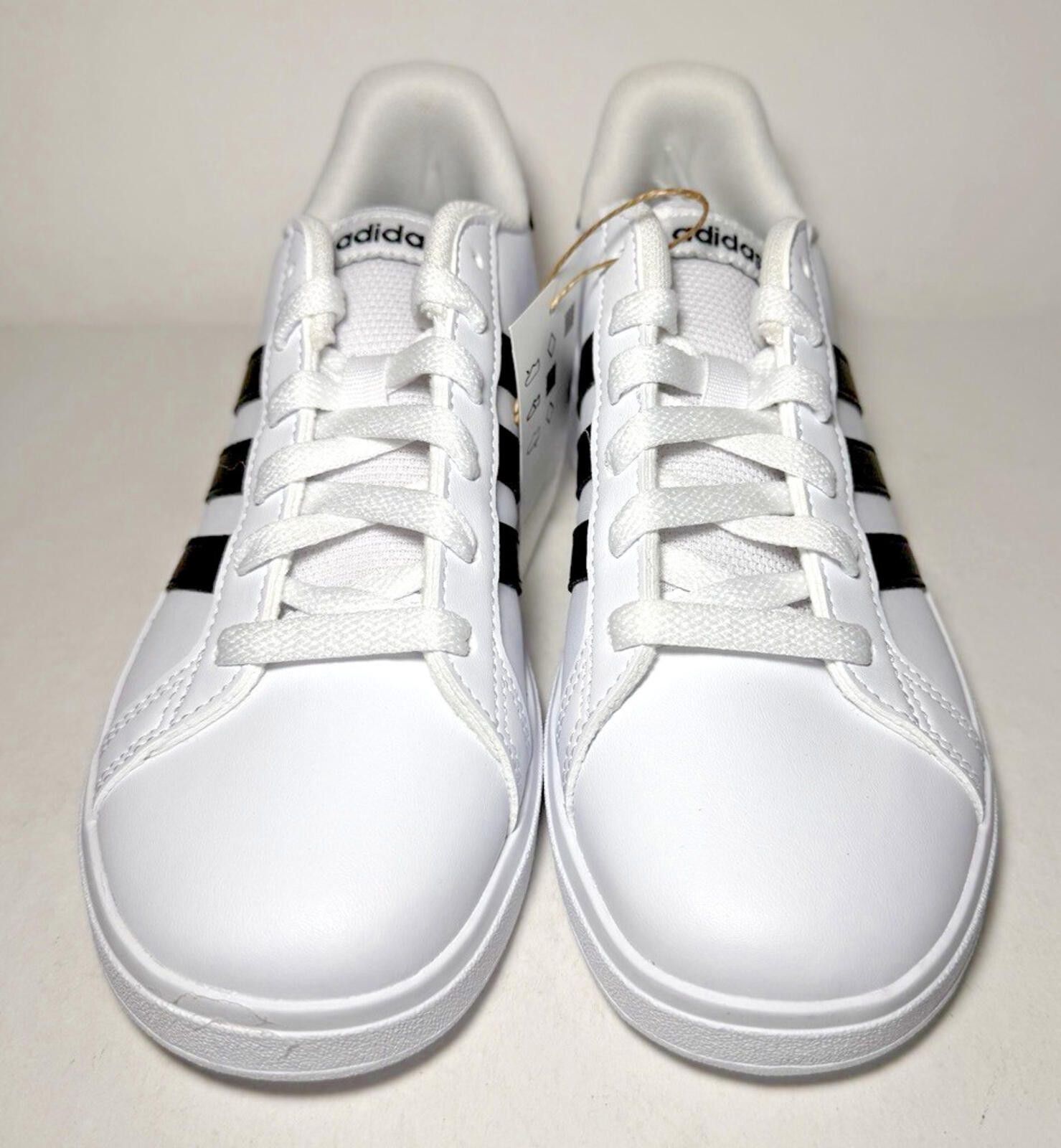 Adidas Adidas Grand Court 2.0 K White/Black Kids Sneakers GW6511 Size US 5 / EU 37 - 2 Thumbnail