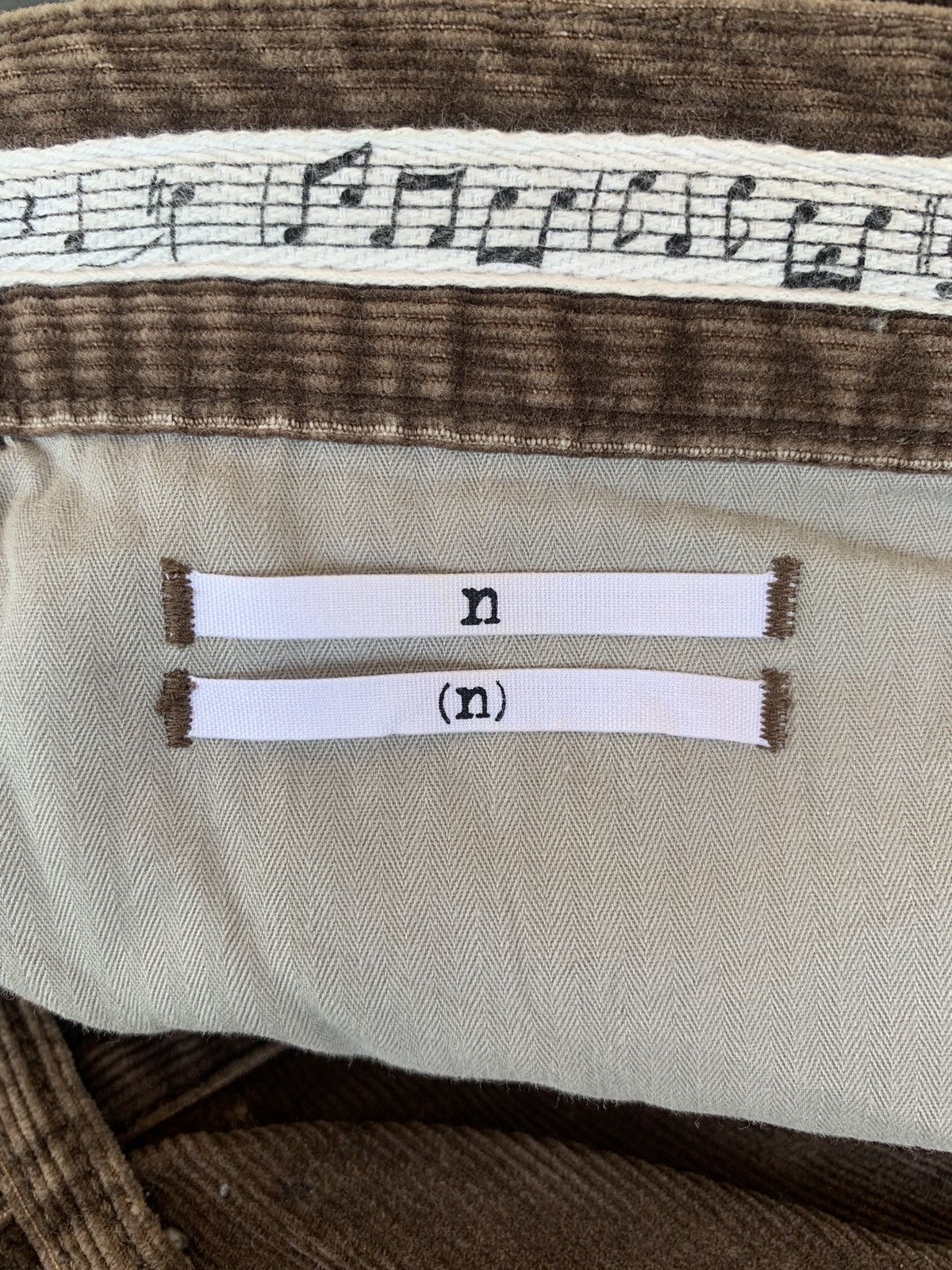 Number (N)ine Brown Washed Dart Corduroy Pants Size US 31 - 7 Thumbnail