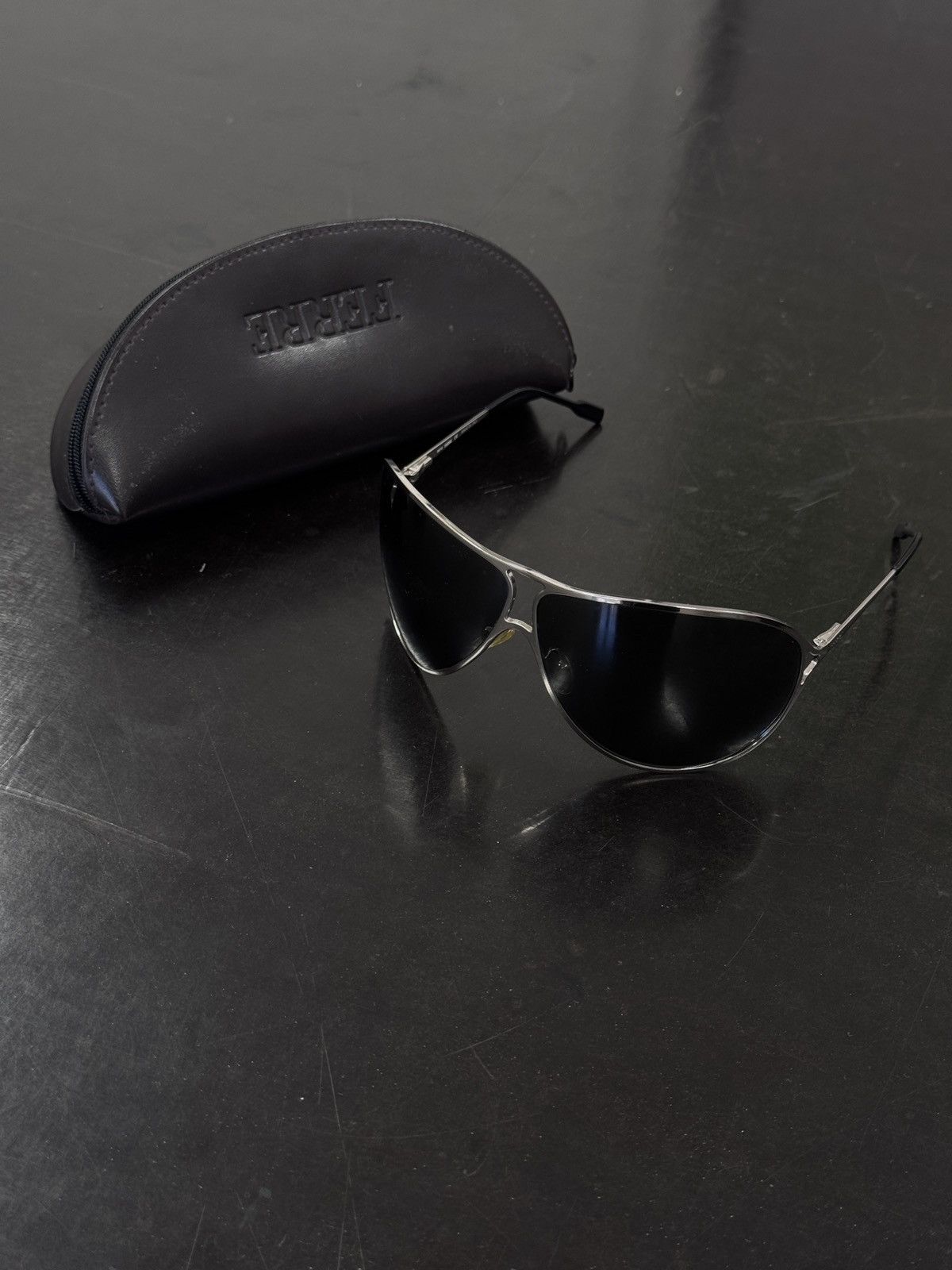 Gianfranco Ferre Archival Y2K Gianfranco Ferré Chrome Aviator Sunglasses Size ONE SIZE - 1 Thumbnail