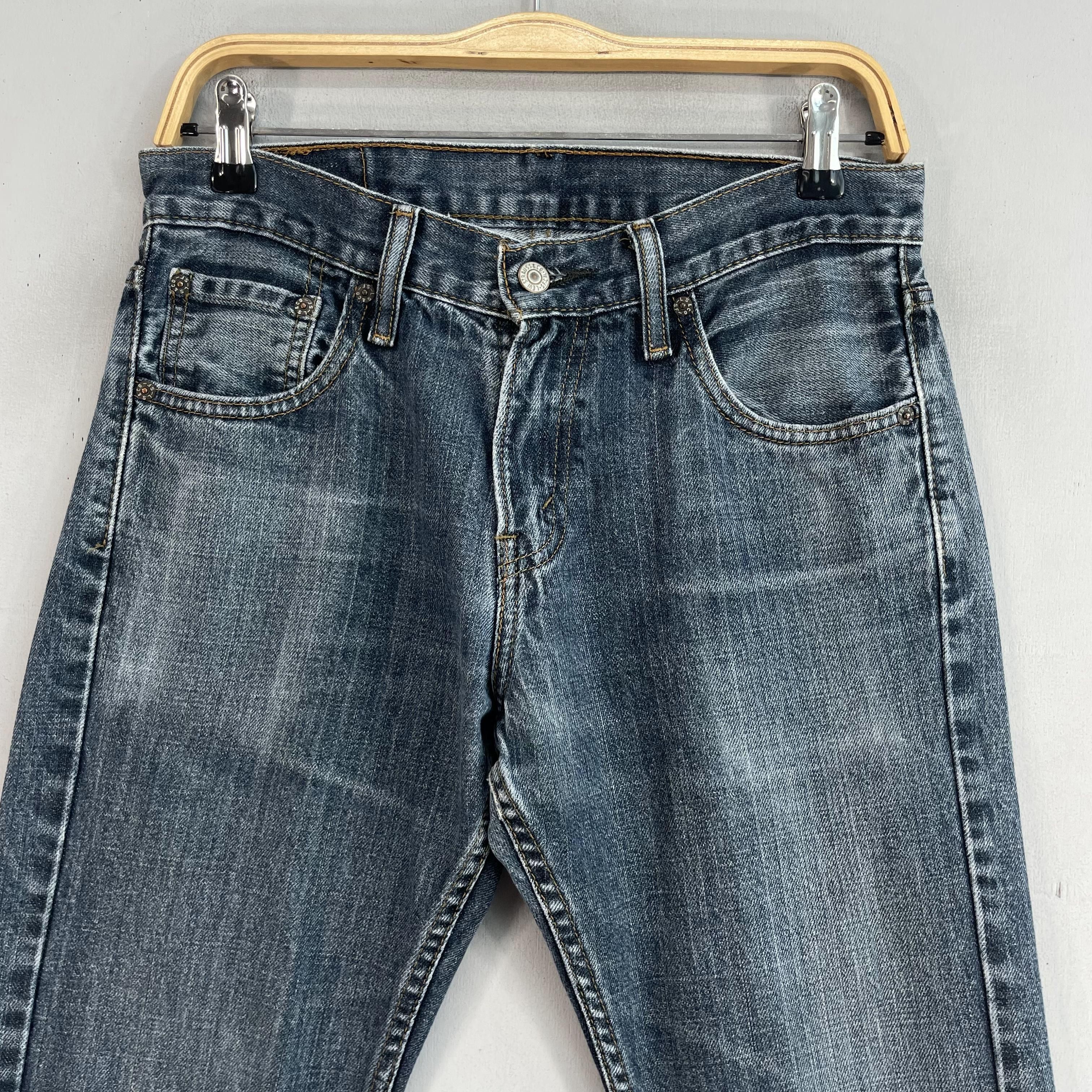 Levi's × Vintage Vintage Distressed Levis 527 Slim Bootcut Flared Jeans Size 30" / US 8 / IT 44 - 2 Thumbnail