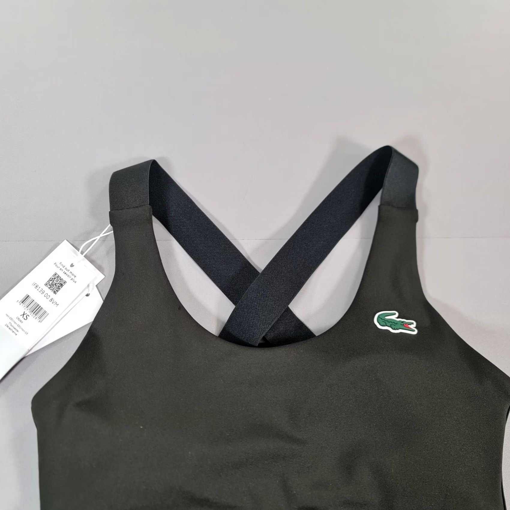Lacoste Lacoste Womens Sports Bra Black XS Cross Strap Sports Bra City Cross 90s Womens"}> Size ONE SIZE - 2 Thumbnail