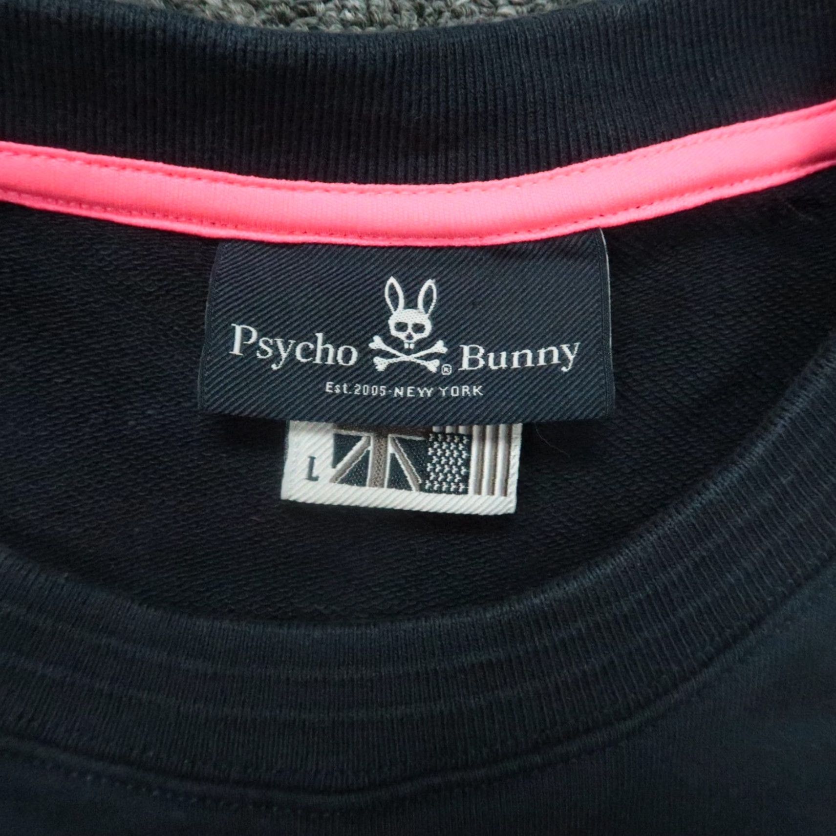 Psycho Bunny Psycho Bunny Sweatshirt Men L Blue Crew Neck Pullover Long Sleeve Knit Pockets Athletic Regular Fit - Cotton Polyester Size US L / EU 52-54 / 3 - 3 Thumbnail