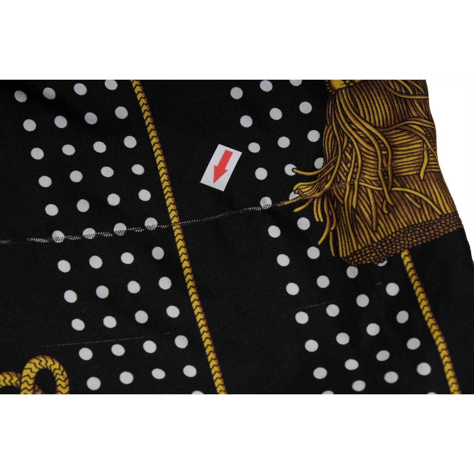 Dolce & Gabbana Tassel Polka Dot Silk Pants Black Size US 34 / EU 50 - 13 Thumbnail