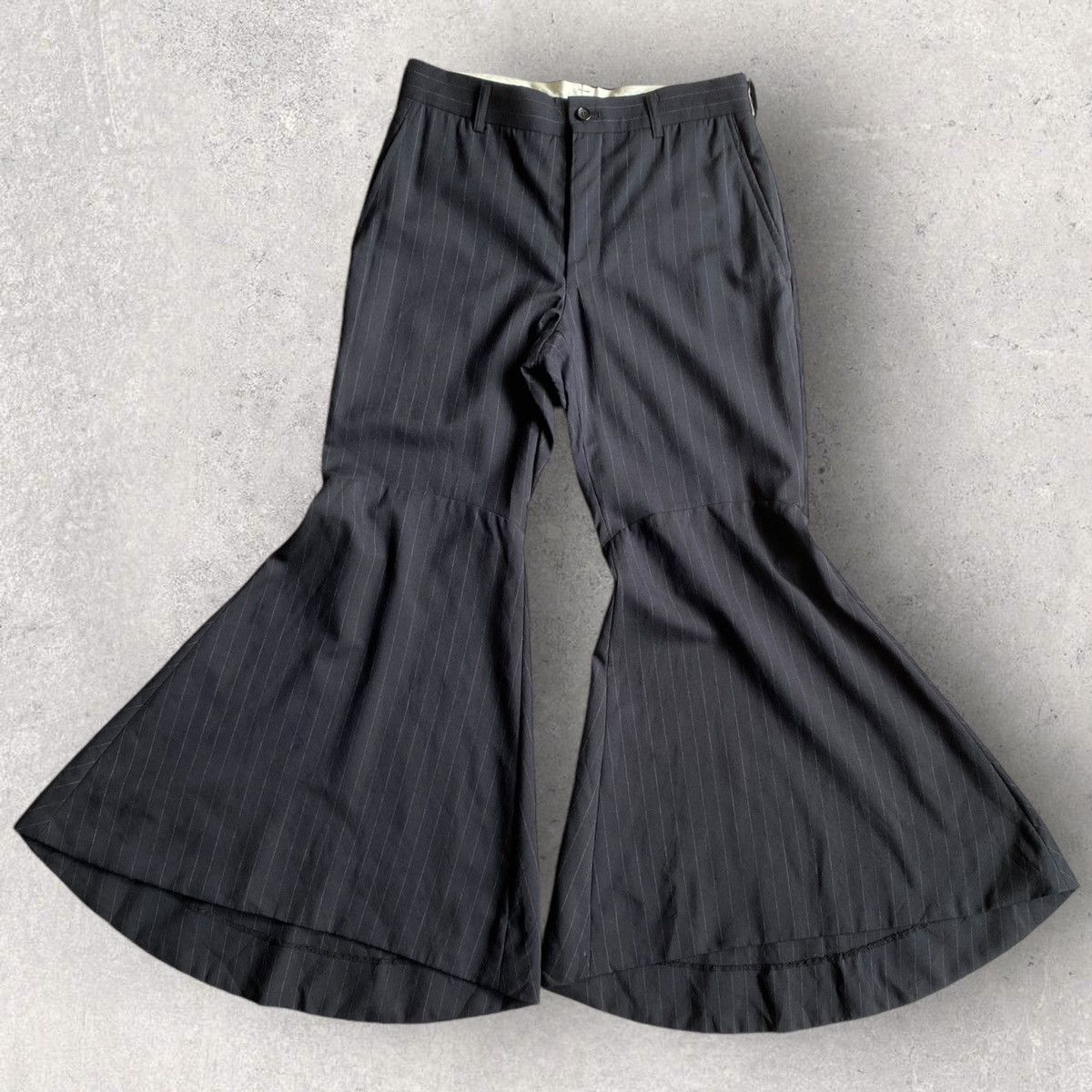 Comme des Garcons 2017 Pinstripe Oversized Wide Leg Pants Size 30" / US 8 / IT 44 - 1 Thumbnail