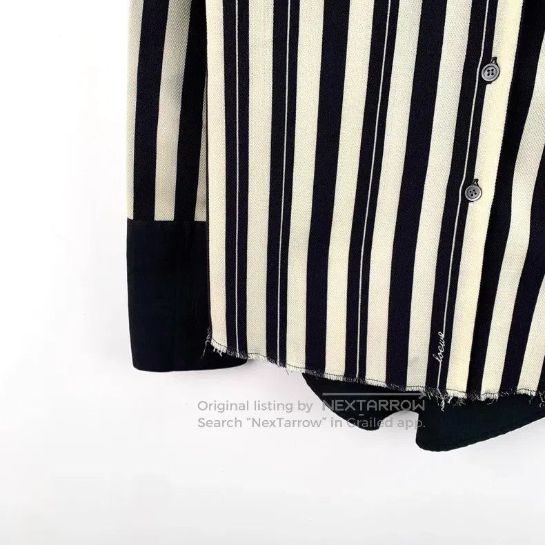 Loewe Loewe Color Block Vertical Stripe Wool Reversible Single B Size S / US 4 / IT 40 - 4 Thumbnail