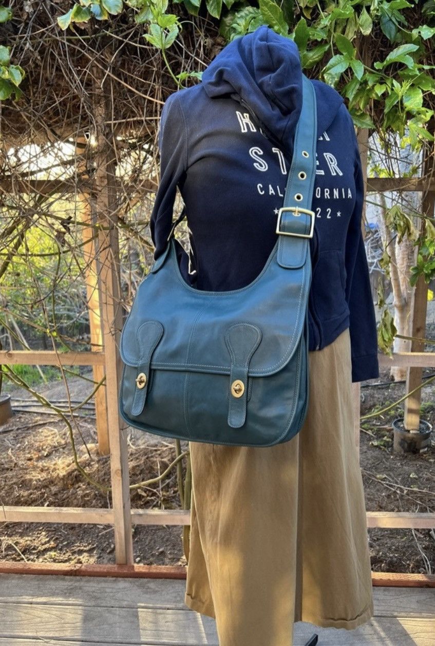Coach Rare Coach Pony Express Limited Edition Erin Bag, Teal
