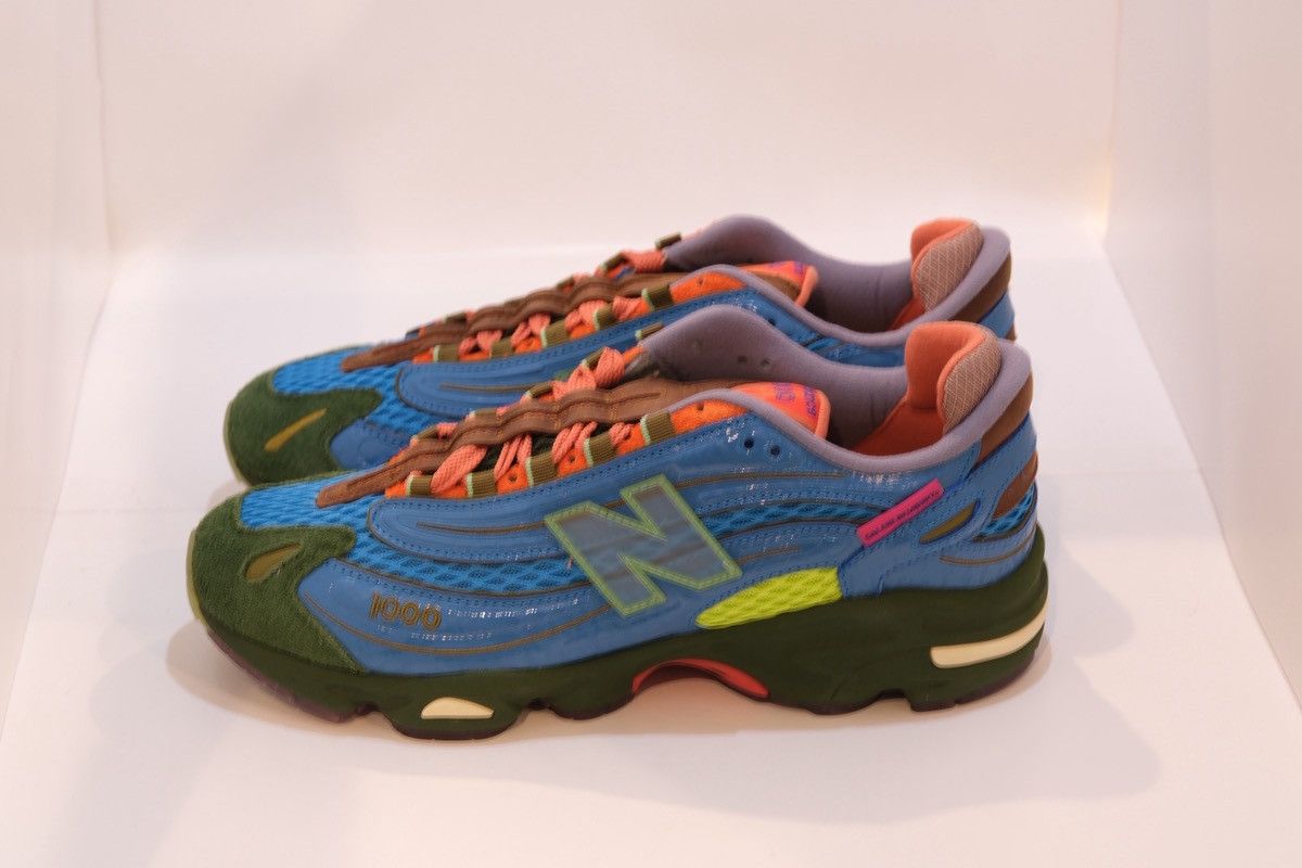 New Balance × Salehe Bembury Salehe Bembury x New Balance 1000 NB Blue Multi-Color Size US 11 / EU 44 - 3 Thumbnail