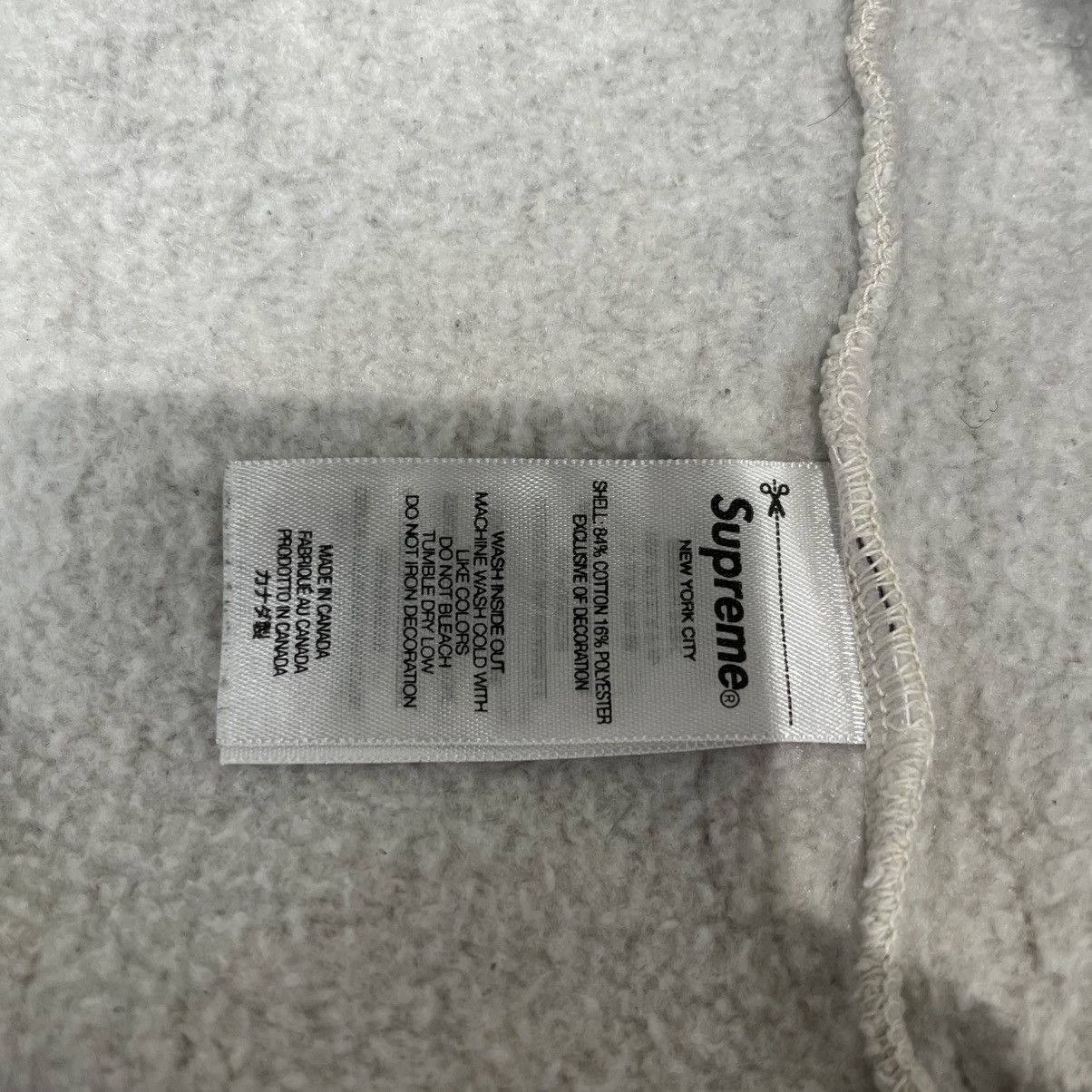 Supreme Supreme Crackle Zip Up Hooded Sweatshirt Natural Size US S / EU 44-46 / 1 - 7 Thumbnail