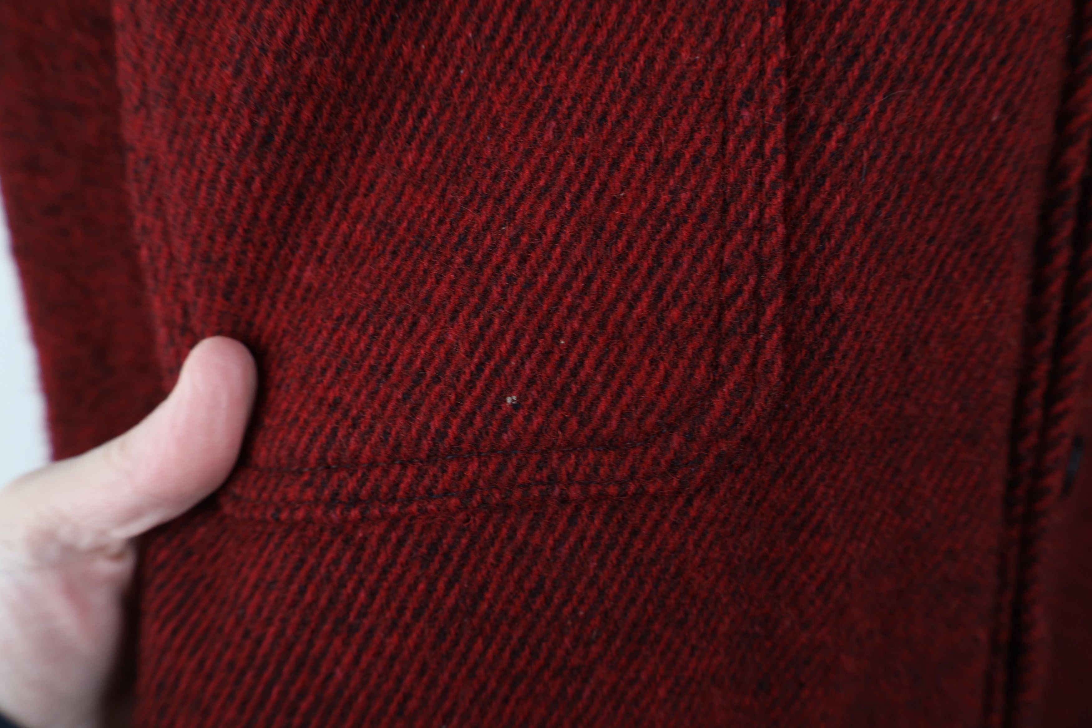 Woolrich Woolen Mills Vintage 70s Woolrich Whipcord Duster Cruiser Jacket Red USA Size US XL / EU 56 / 4 - 4 Thumbnail