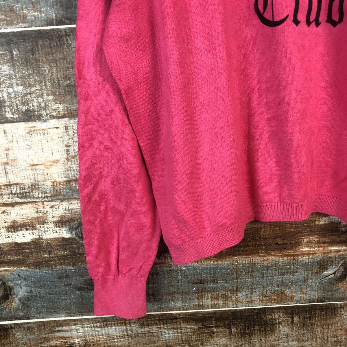 Japanese Brand DL lonely heart club H&M Divided Pink Sweaters #C687 Size US L / EU 52-54 / 3 - 7 Thumbnail