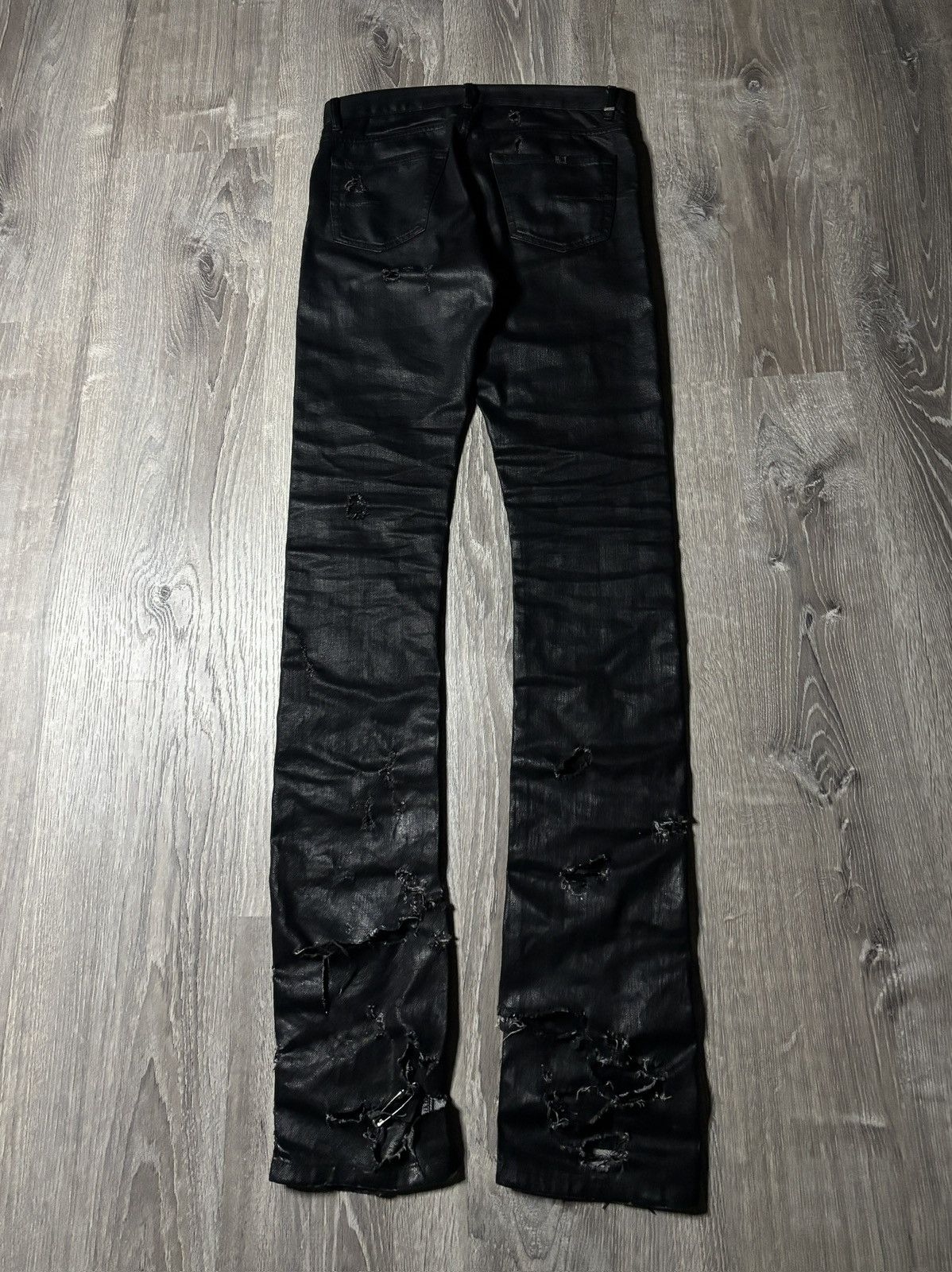 Dior dior ss04 "strip" destroyed denim Size US 28 / EU 44 - 11 Thumbnail
