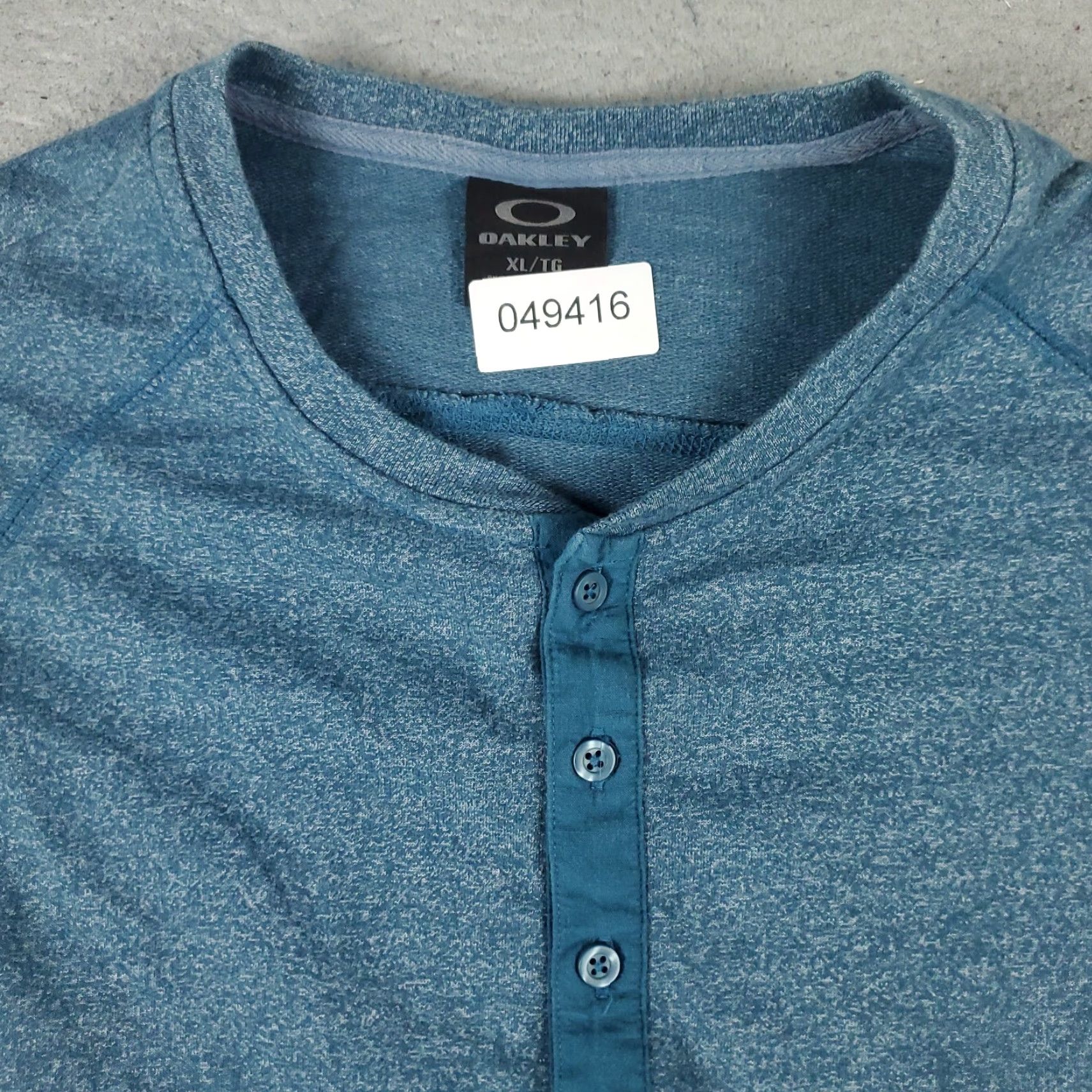 Oakley Oakley T Shirt Mens XL Blue Crew Neck Casual Long Sleeve Logo Cotton Blend Polyester Size US XL / EU 56 / 4 - 2 Thumbnail