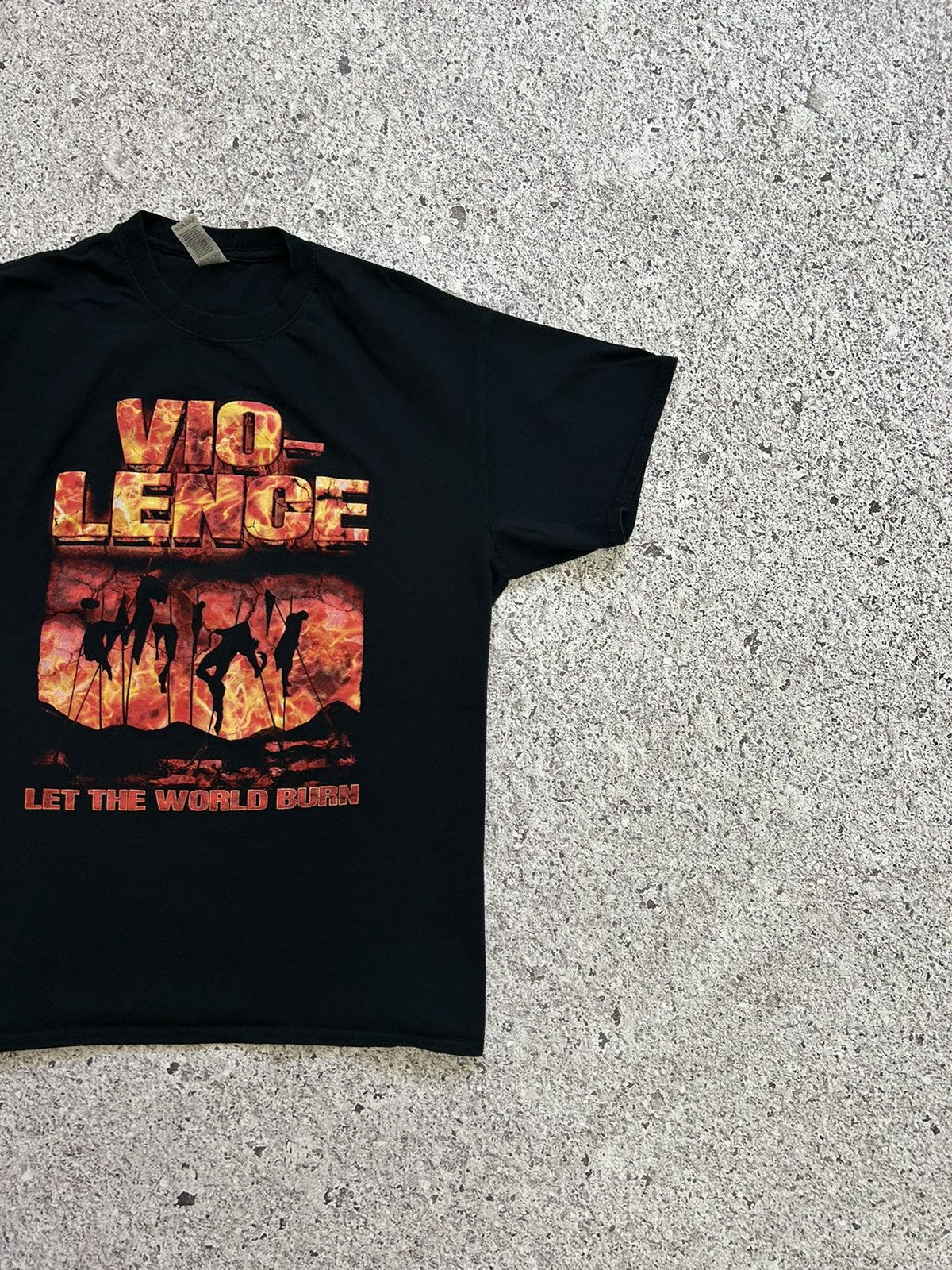 Band Tees × Vintage Vio-Lence Let The World Burn 2022 Promo Rock Band T-Shirt Size US L / EU 52-54 / 3 - 4 Thumbnail
