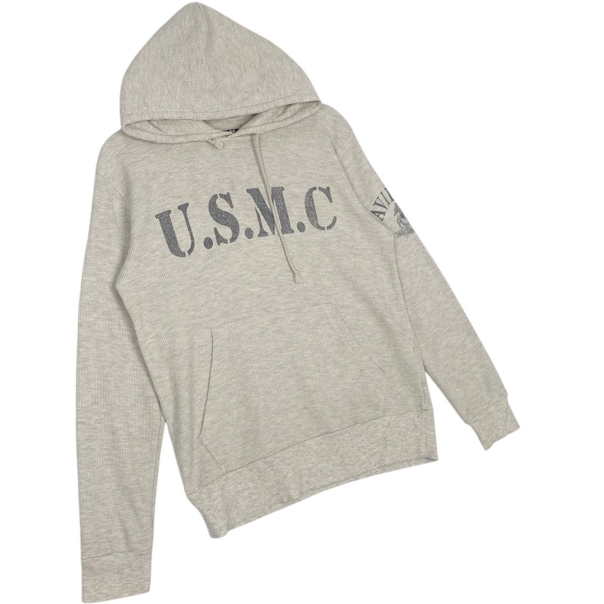 Other Vintage Avirex USMC Hoodie Sweater Big Logo Gray Size M Size US M / EU 48-50 / 2 - 3 Thumbnail
