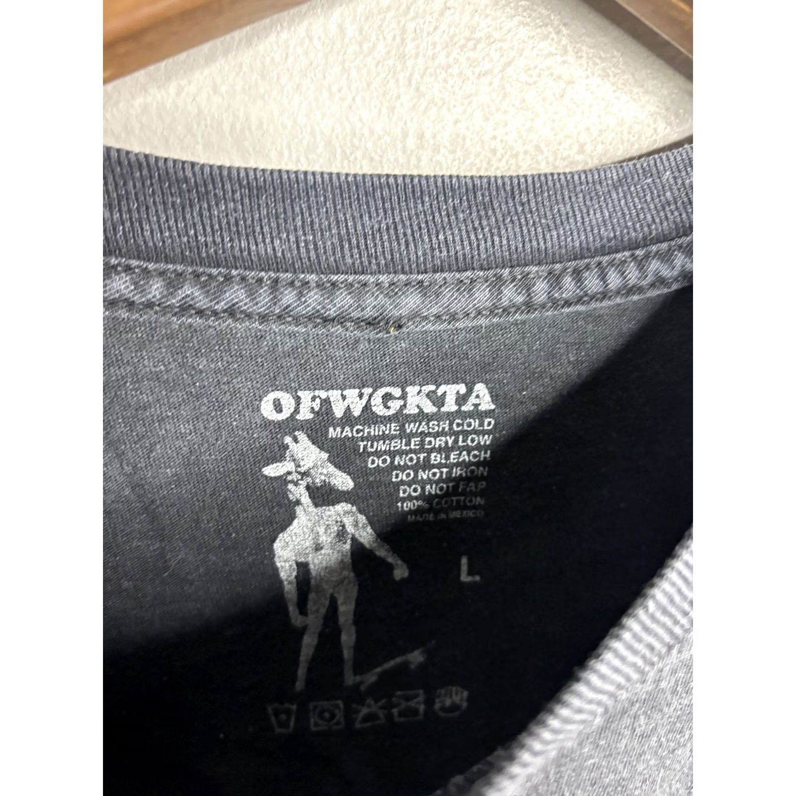 Vintage OFWGKTA Shirt Mens L Black OF Logo Graphic Tee Streetwear Tie Dye 90s Music Size US L / EU 52-54 / 3 - 6 Thumbnail