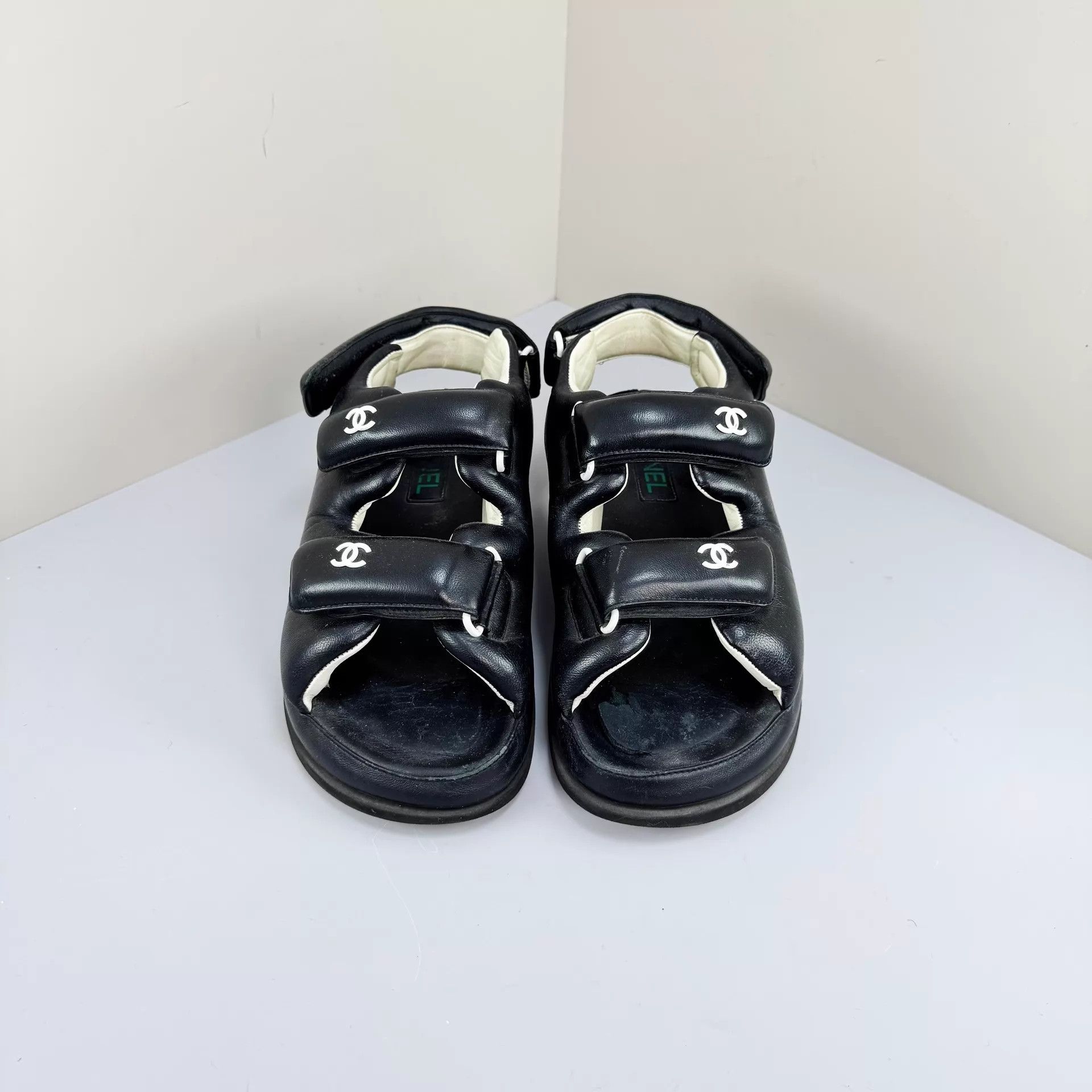Chanel Chanel Velcro Bread Sandal 38.5 As Is Size US 8 / IT 38 - 1 Thumbnail
