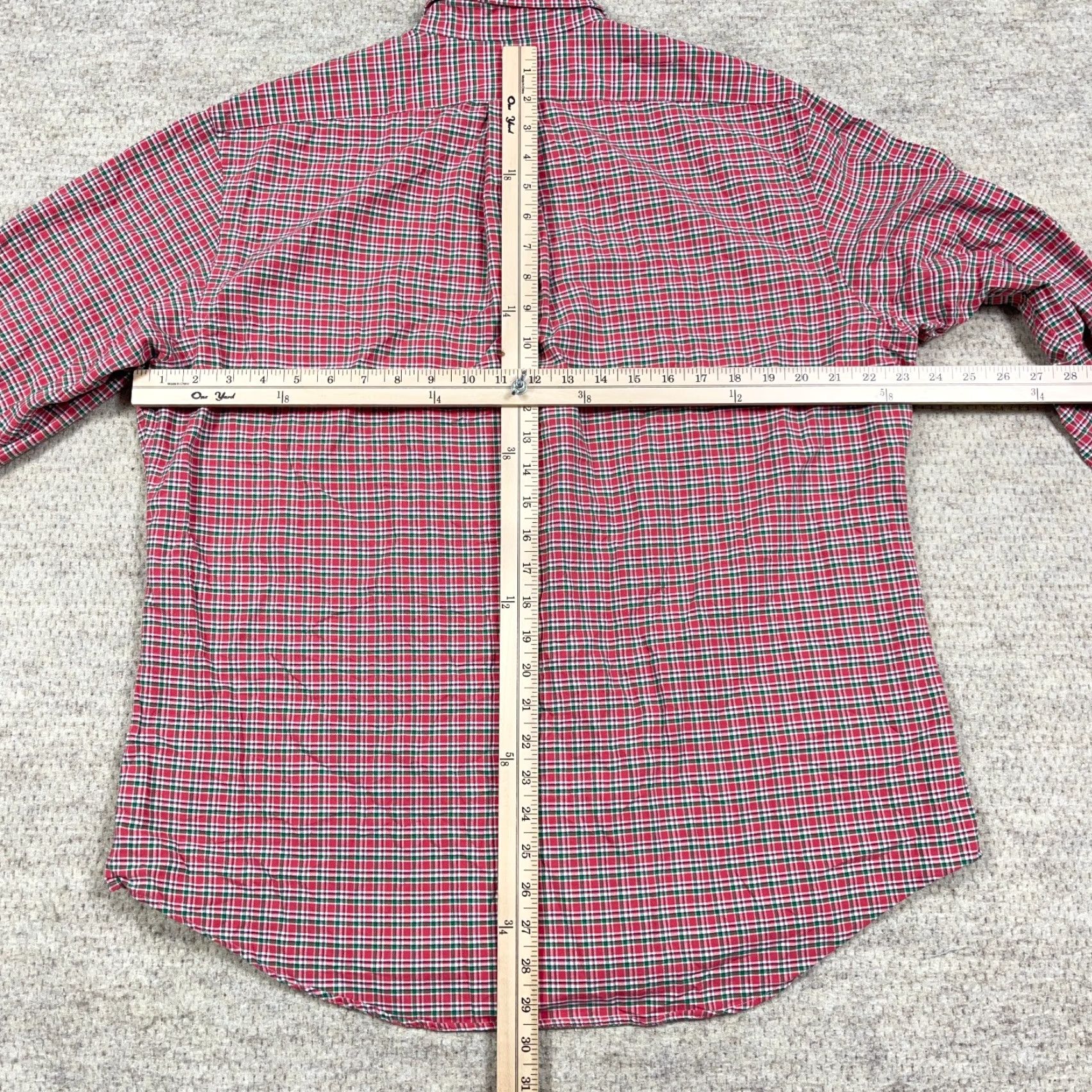 Ralph Lauren Ralph Lauren Shirt Men XL pink green Plaid Button-Up OCBD Mens Size US XL / EU 56 / 4 - 7 Thumbnail