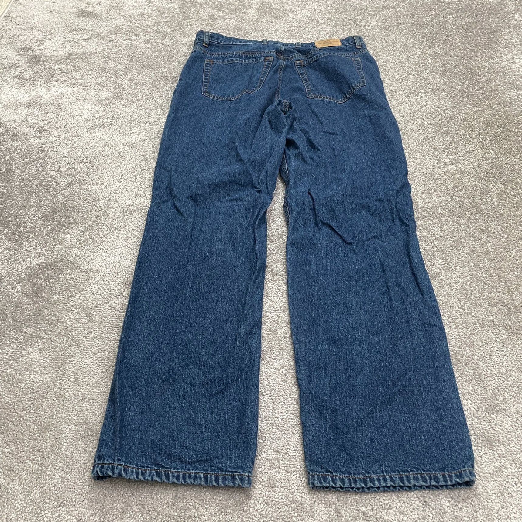 Eddie Bauer Eddie Bauer Jeans Womens 16 Denim Straight Leg High Rise 36x31 Blue Dark Wash Size 38" / US 16 / IT 52 - 2 Thumbnail
