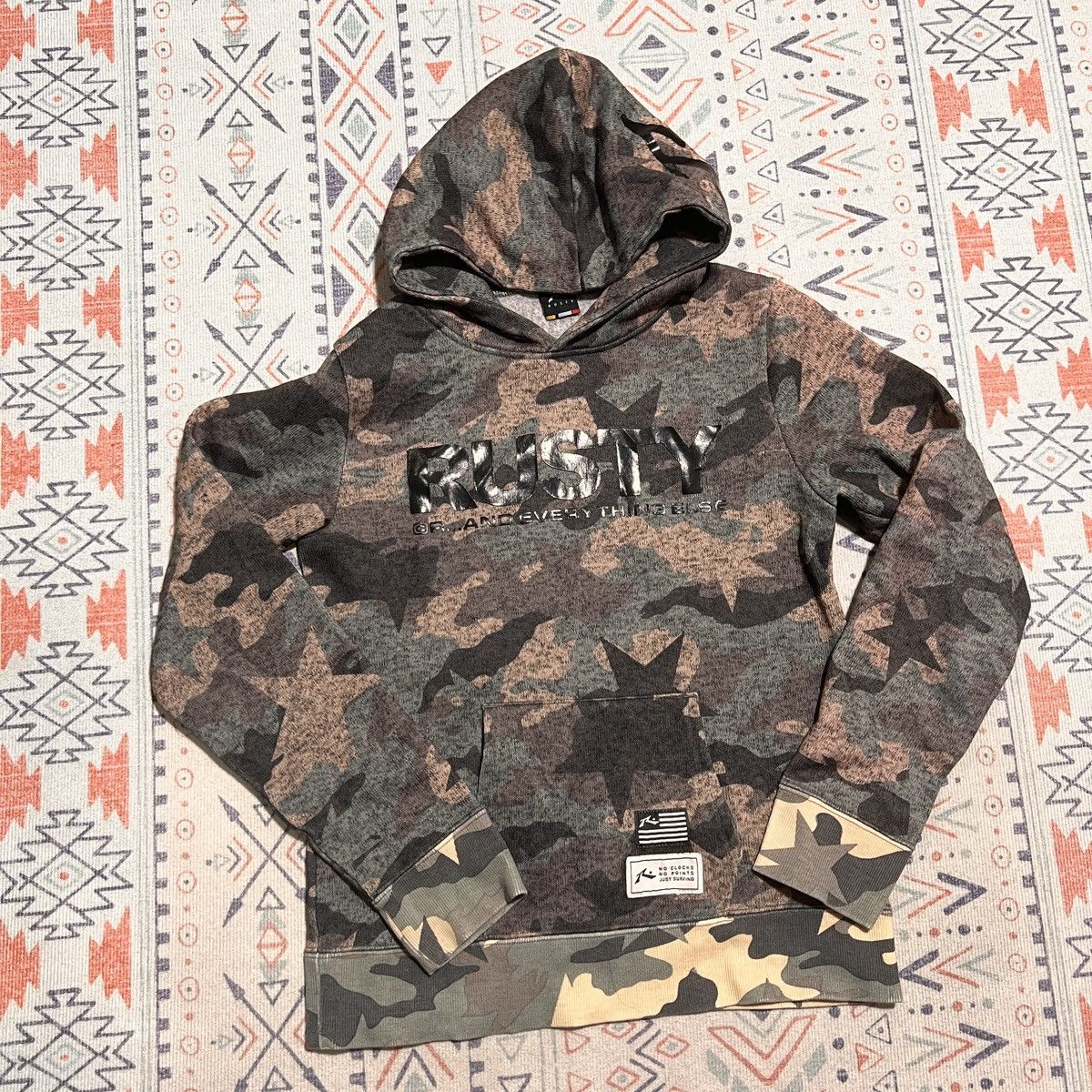 Rusty Rusty Camo Hoodie Size US XS / EU 42 / 0 - 1 Thumbnail