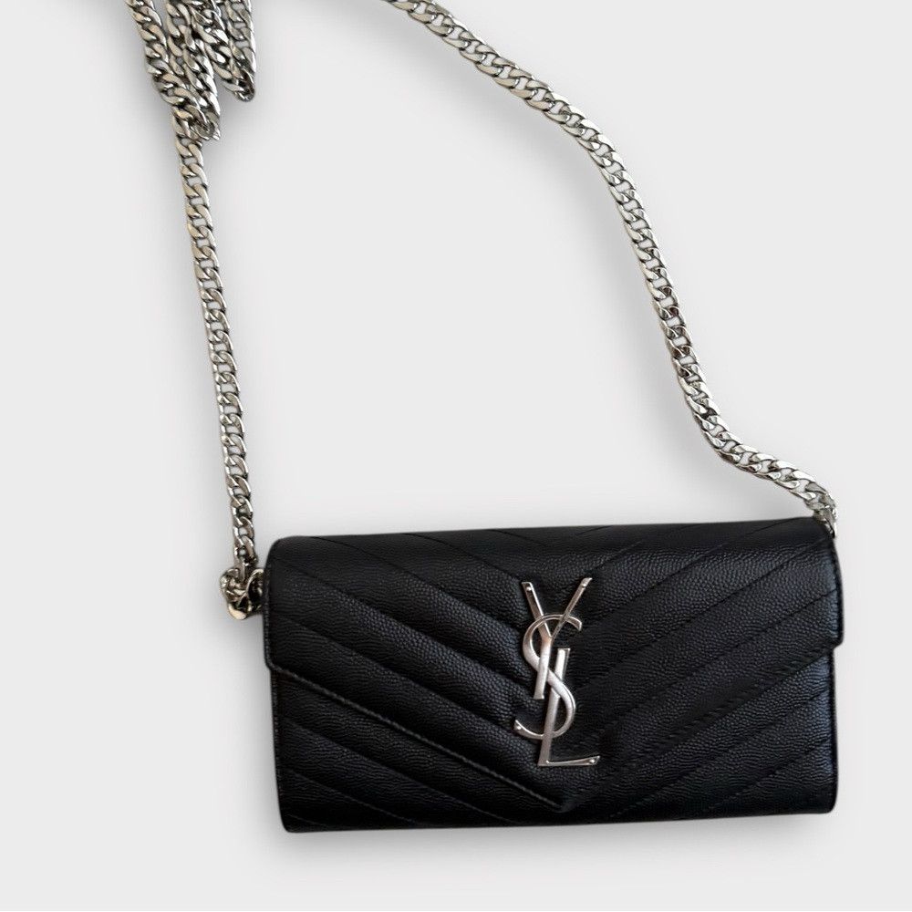 Yves Saint Laurent Saint Laurent YSL Grain de Poudre Wallet - ALL INCLUSIONS Size ONE SIZE - 1 Thumbnail