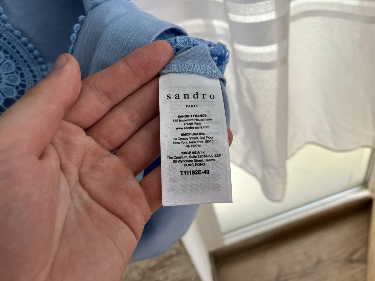 Sandro Sandro Paris Flowers Tshirt Size S / US 4 / IT 40 - 6 Thumbnail