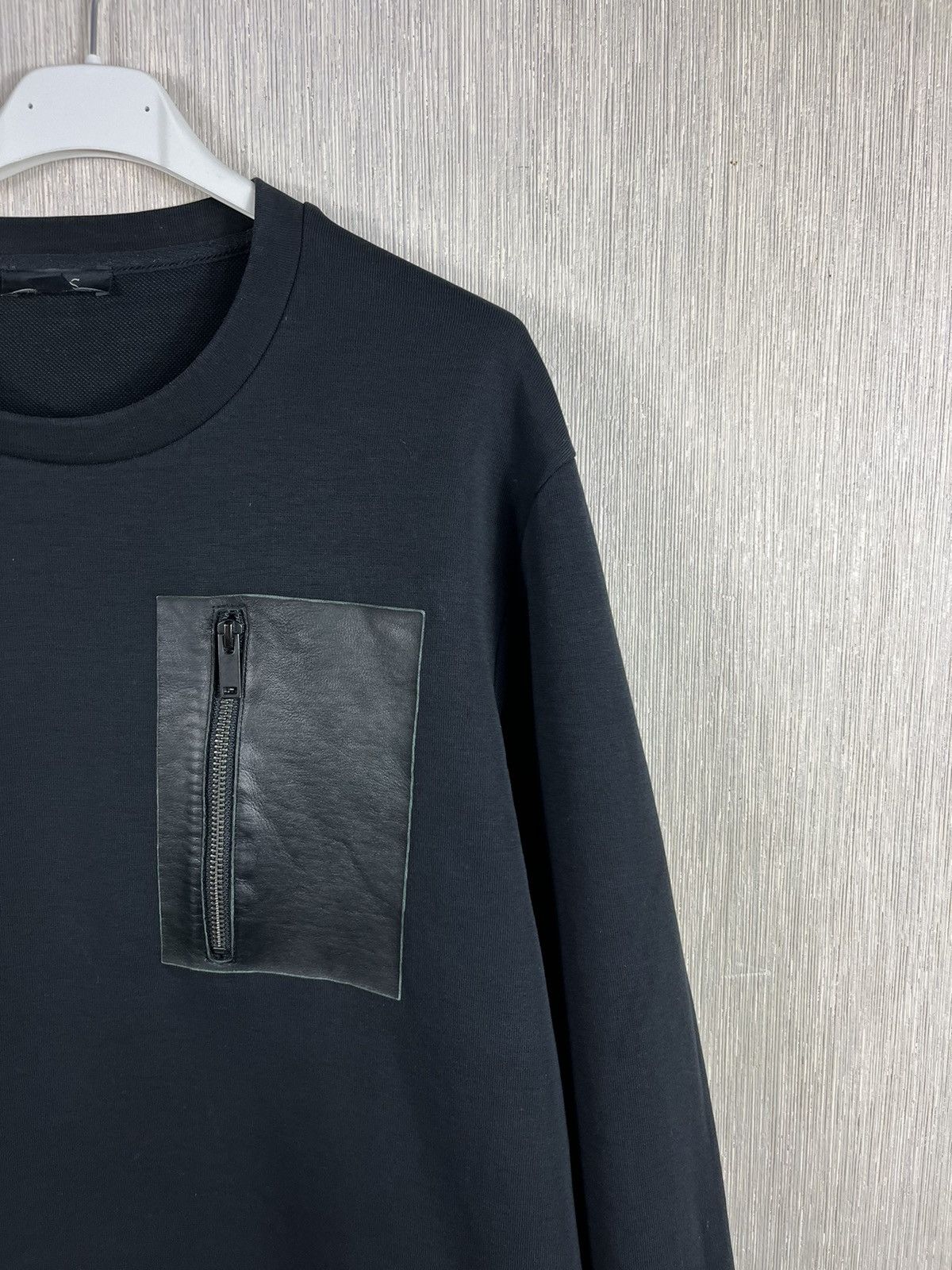 Cos × Designer COS leather patch pocket zip basic sweatshirt y2k crewneck Size US L / EU 52-54 / 3 - 3 Thumbnail